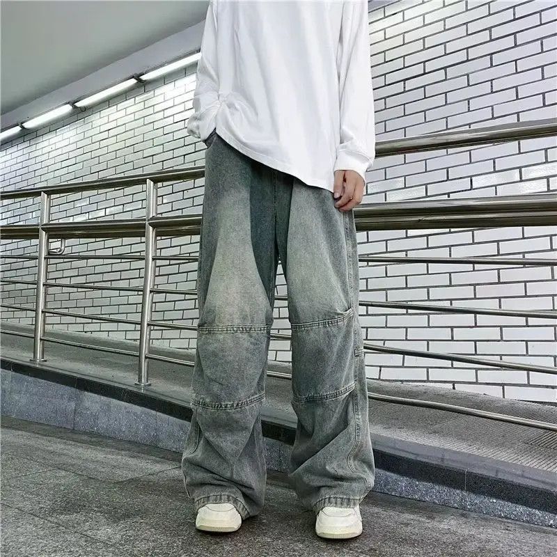Japanese Brand × Jean Baggy Flared Patterned Denim Jeans Size US 30 / EU 46 - 4 Thumbnail