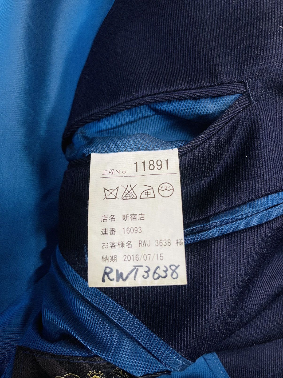 Japanese Brand Vitale Barberis Canonico Blazer (09) Size US M / EU 48-50 / 2 - 5 Thumbnail