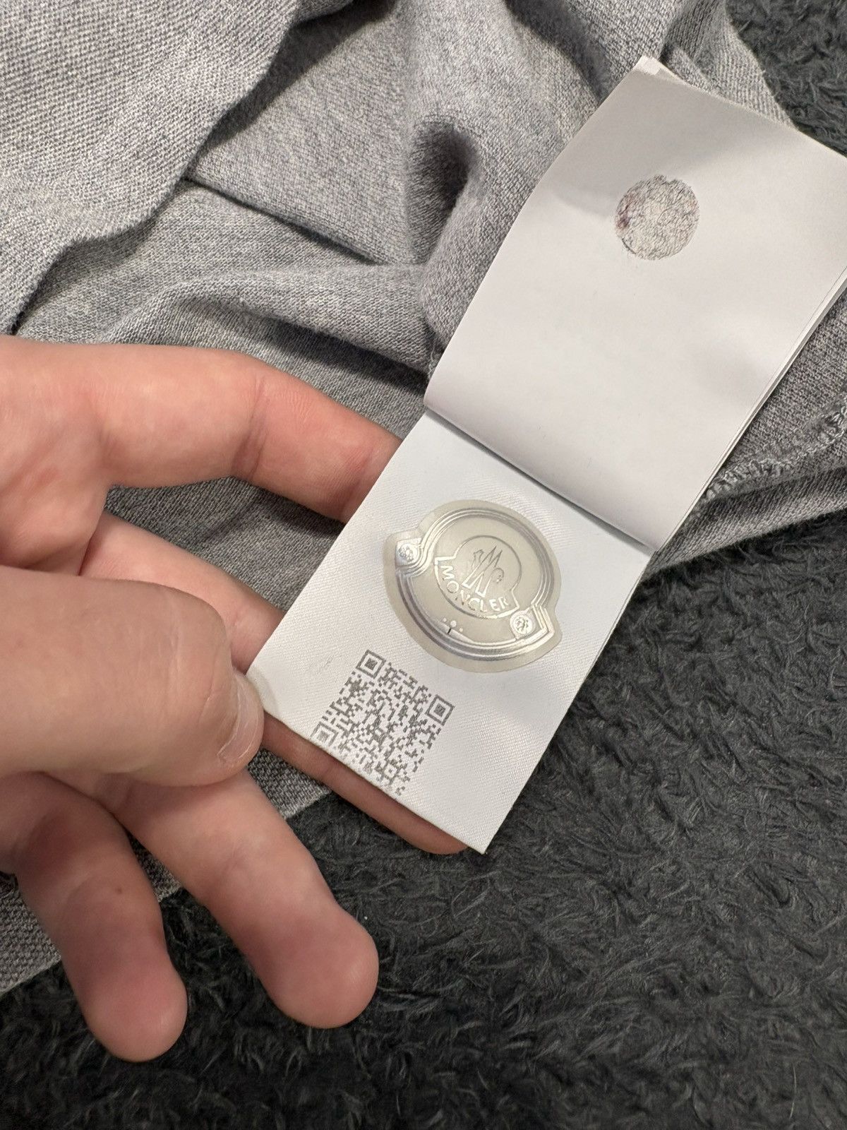 Moncler Moncler Basic Gray Polo Tee Shirt Size M / US 6-8 / IT 42-44 - 9 Thumbnail