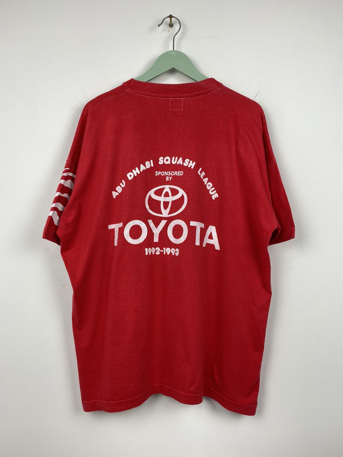 Vintage Vintage Abu Dhabi Squash League 1992 Toyota T Shirt Yamaha Size US XL / EU 56 / 4 - 5 Thumbnail