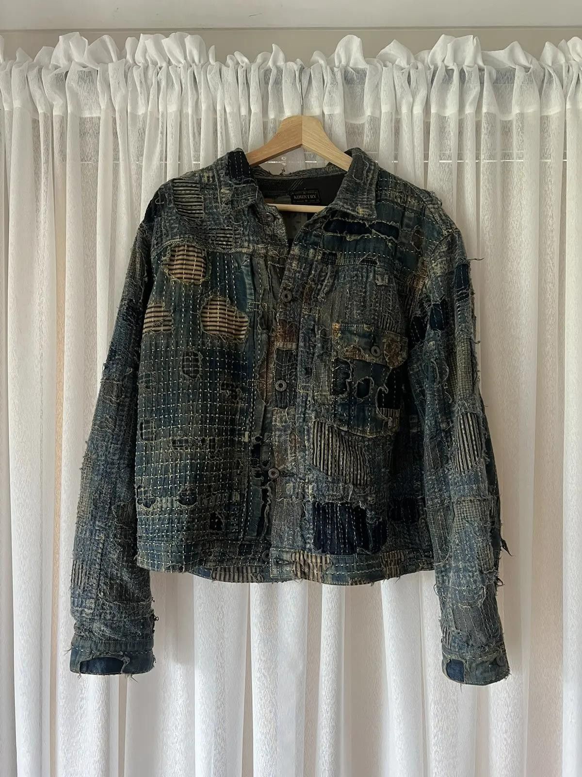 Kapital × Kapital Kountry boro zip up blouson (virgin maria