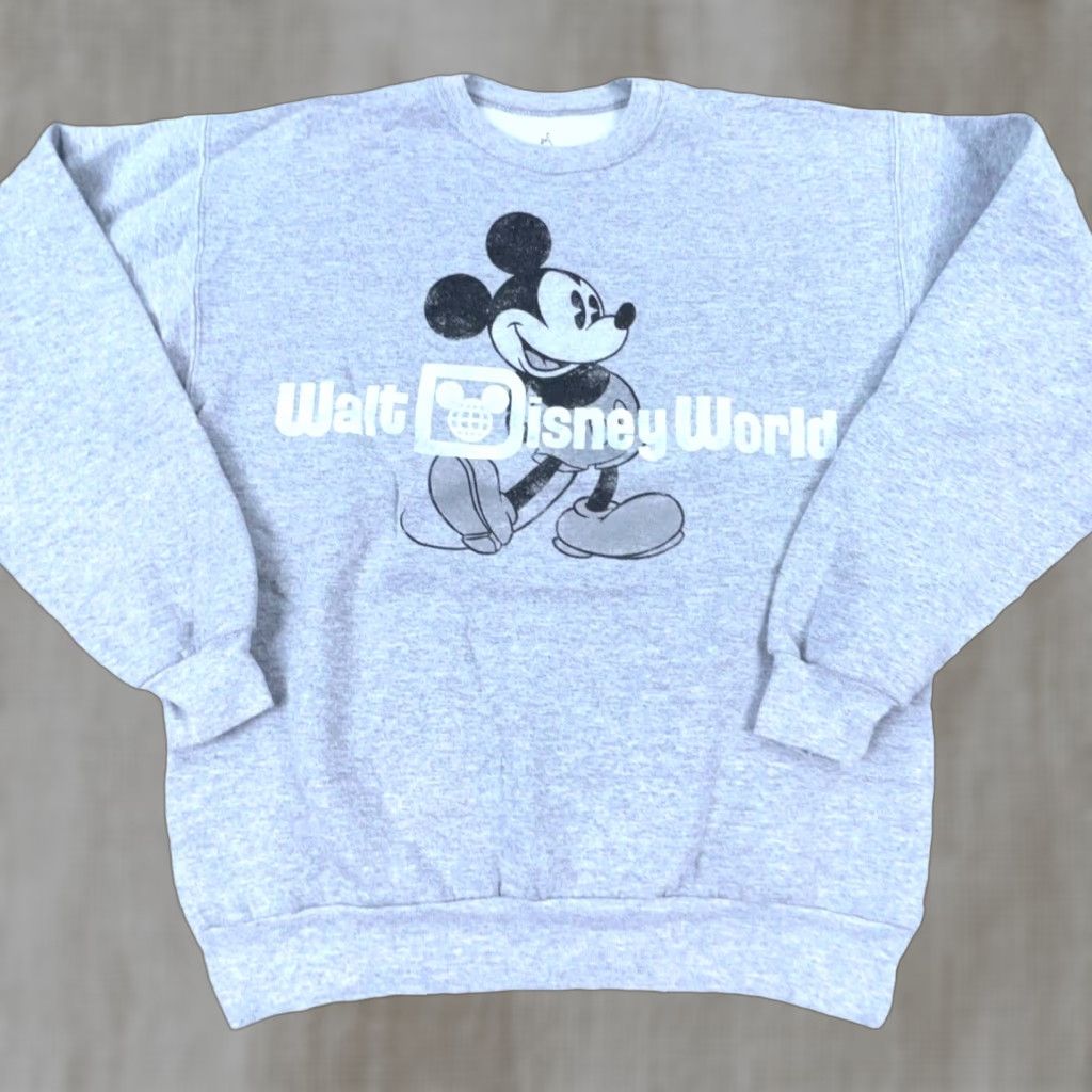 Disney Disney Sweatshirt Men Small Crew Neck Graphic Mickey Mouse World Retro Logo Cotton Fleece Gray S Mens Sweatshirt Size US S / EU 44-46 / 1 - 1 Thumbnail