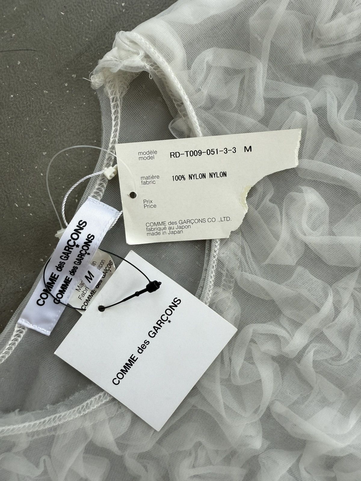 Comme des Garcons Comme des garçons 2009 nylon tshirt Size US M / EU 48-50 / 2 - 15 Thumbnail