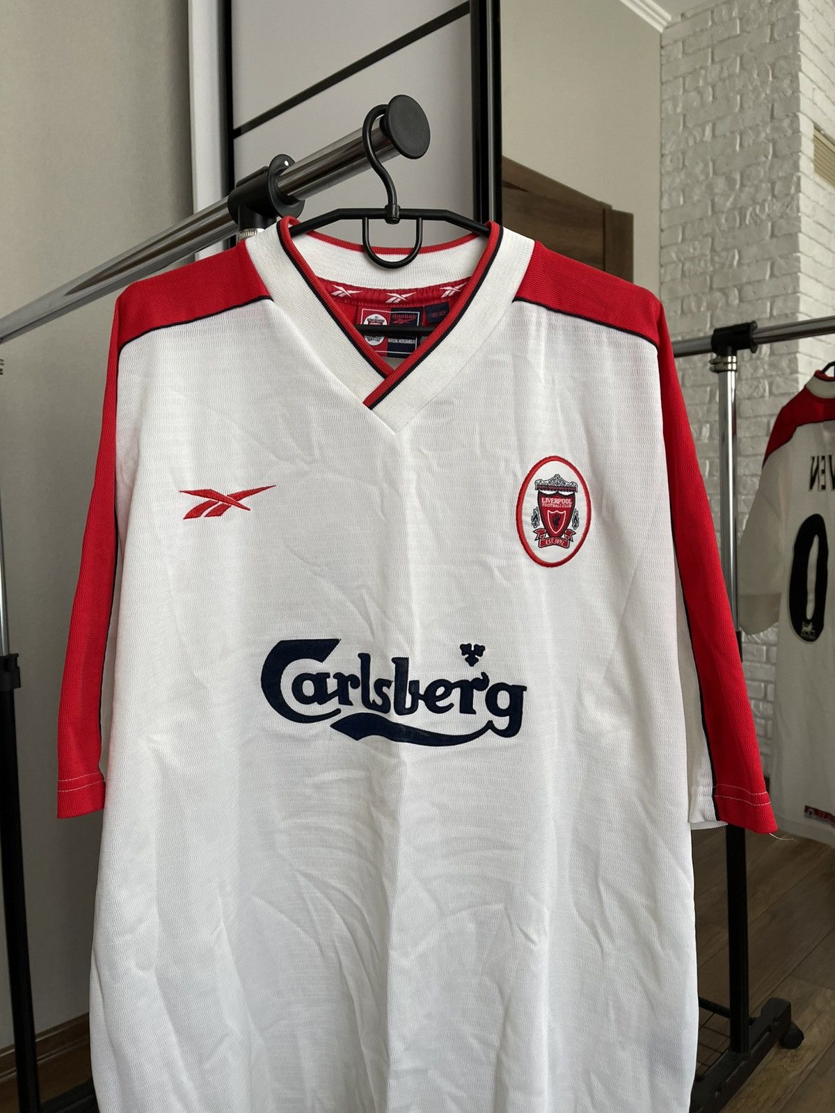 Reebok 1998/1999 Reebok Liverpool Owen Vintage Soccer Jersey Tee Size US XL / EU 56 / 4 - 9 Thumbnail