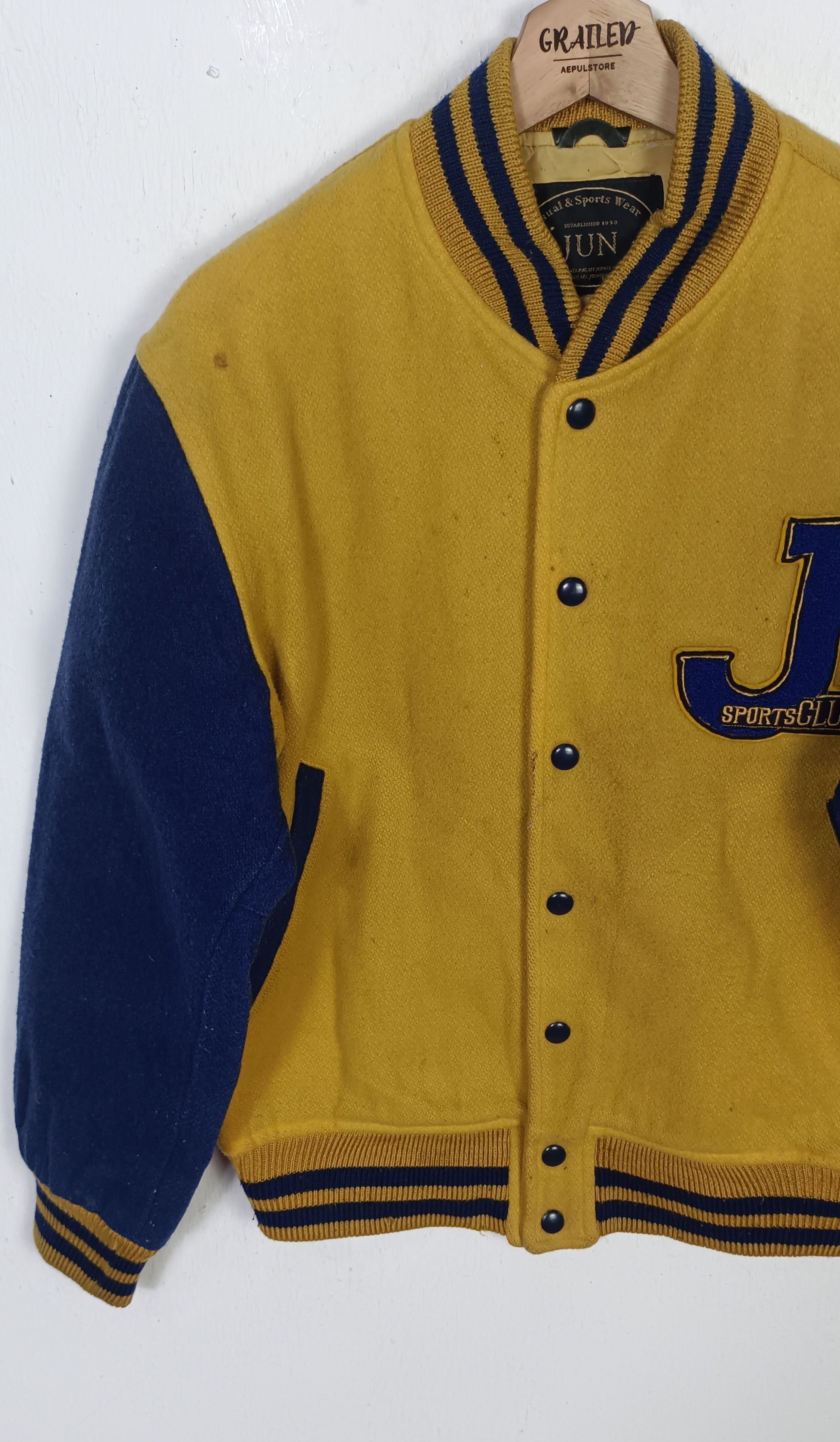 Japanese Brand × Jun Takahashi 80s🔥 Jun Sport Club by Jun Takahashi Varsity Jacket Size US M / EU 48-50 / 2 - 4 Thumbnail