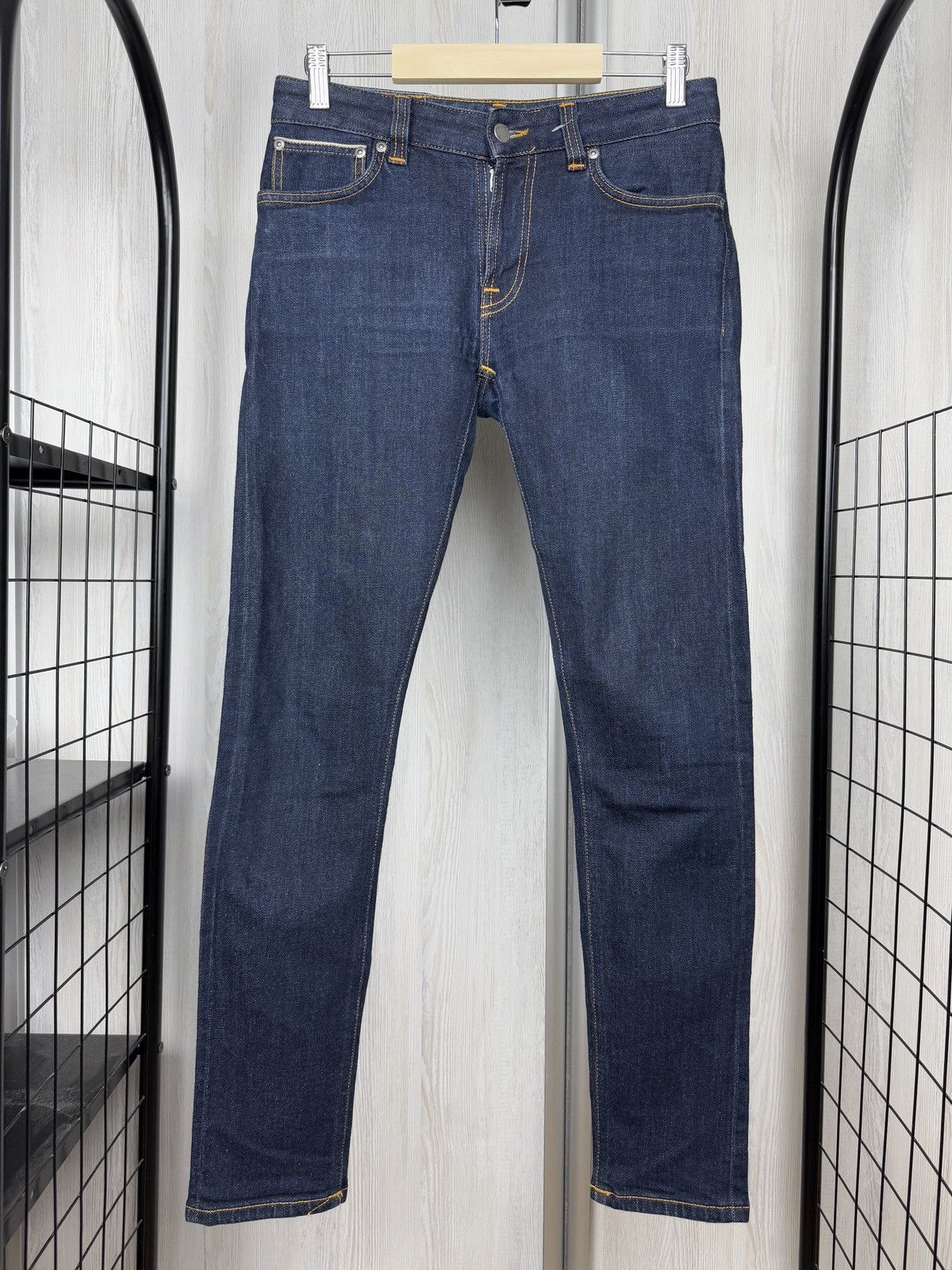 Nudie Jeans NUDIE JEANS MAN SKINNY LIN RINSE SELVAGE STR Size W28/L30 Size US 28 / EU 44 - 2 Thumbnail