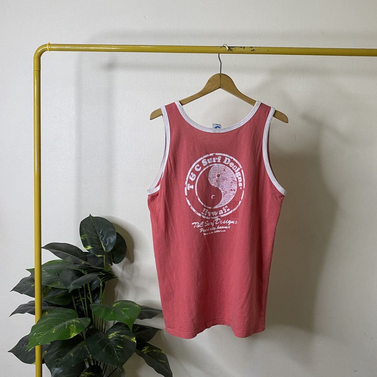 Vintage Y2K T&C Surf Ying Yang Logo Surfing Tank Top Size US M / EU 48-50 / 2 - 1 Thumbnail