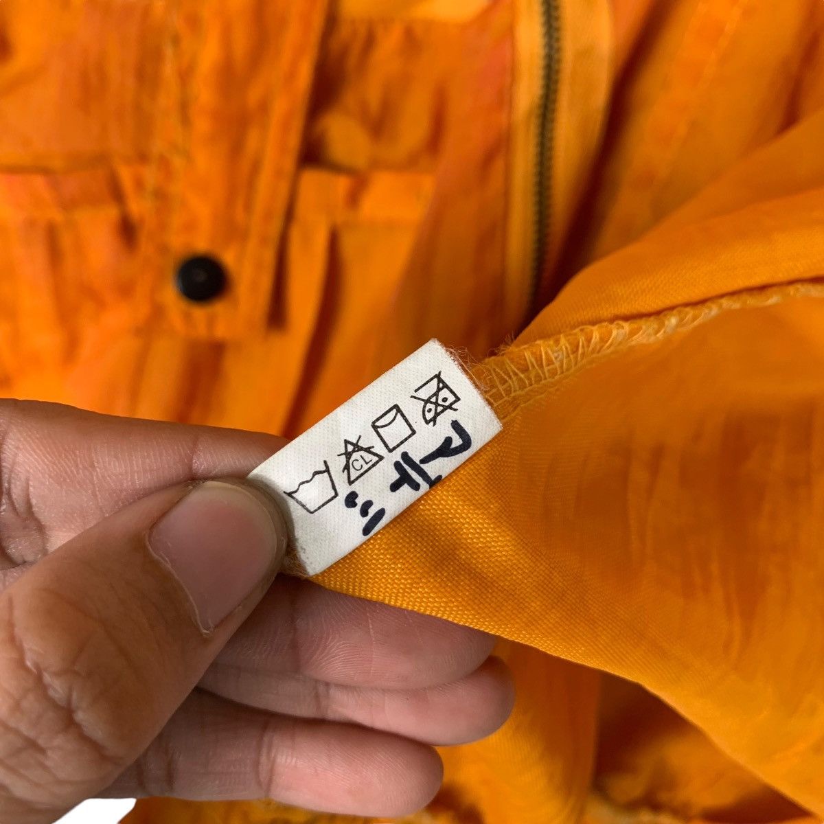 Japanese Brand Vintage POLE PCSMON Orange Parachute Nylon Jacket #1307-C59 Size US XL / EU 56 / 4 - 18 Thumbnail
