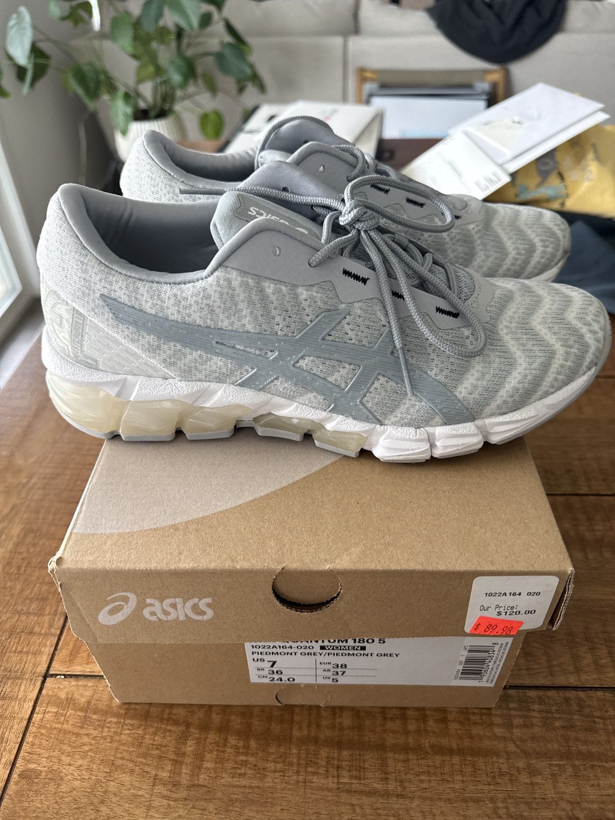 Asics Asics Gel Quantum 180 5 piedmont grey Size US 7 / EU 40 - 4 Thumbnail