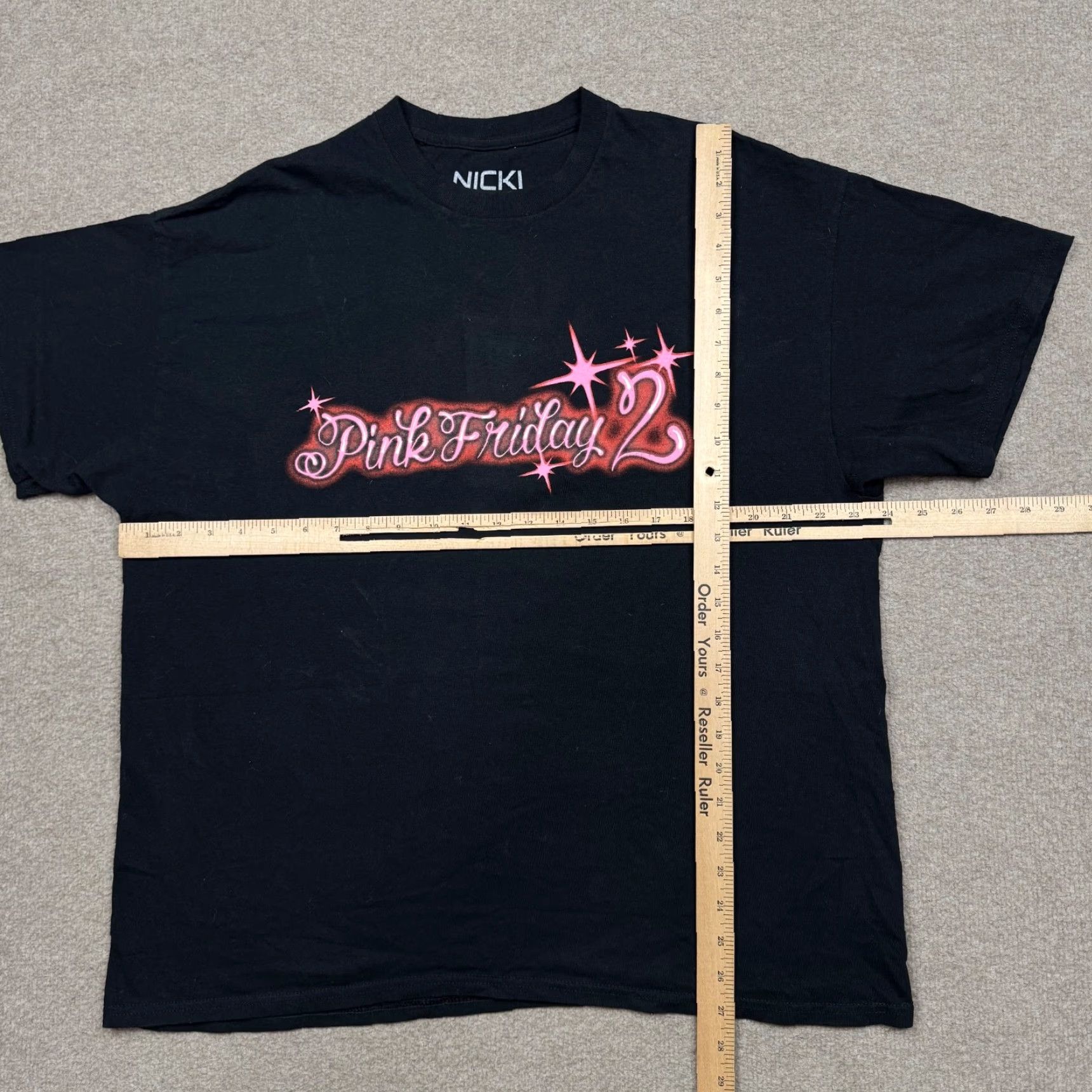 Bravado Nicki Minaj Pink Friday 2 Men's Shirt Black Short Sleeve 2 Sided Bravado M Cotton T-Shirt Graphic Print Vintage No Size US M / EU 48-50 / 2 - 6 Thumbnail