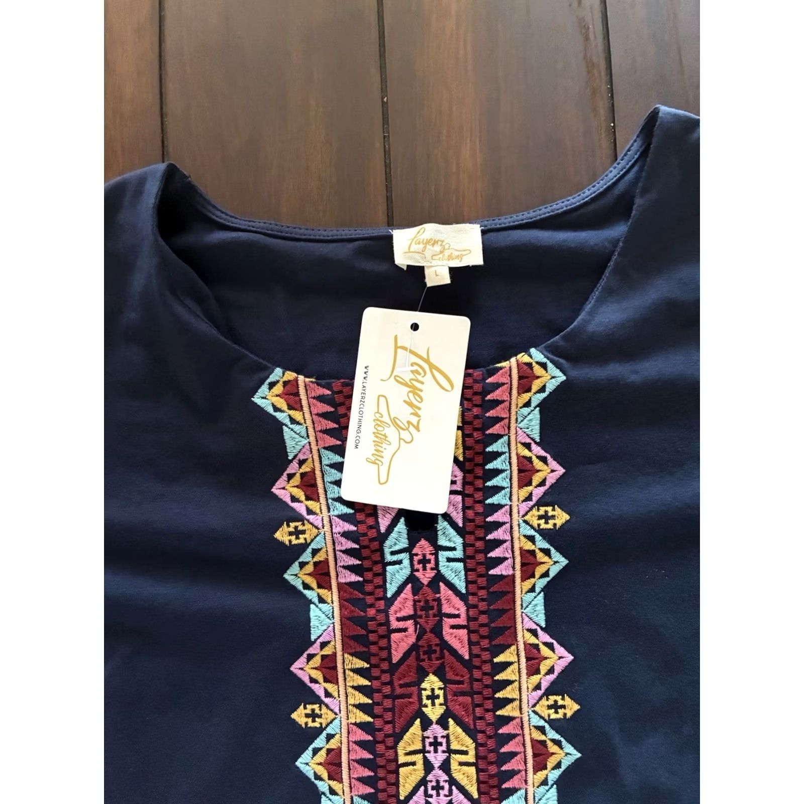 Vintage VINTAGE Aztec Shirt Men’s Large Layerz Clothing New With Tags Size US L / EU 52-54 / 3 - 3 Thumbnail