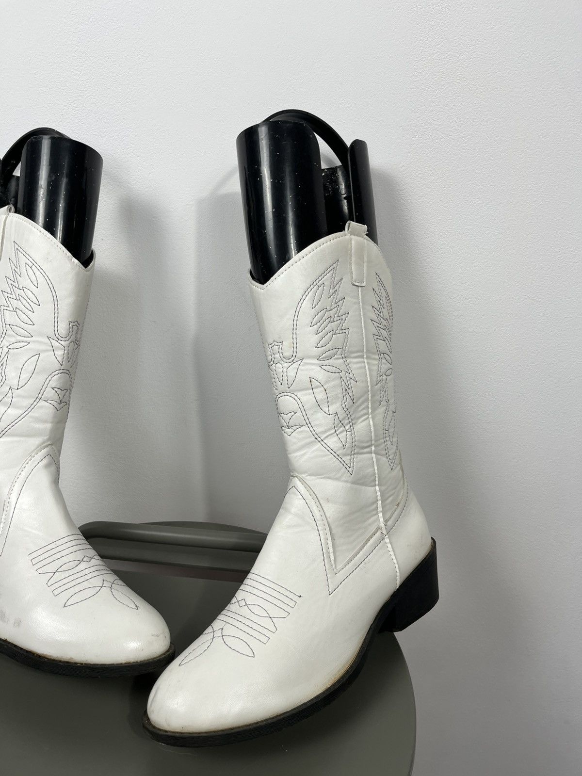 Other Women’s White Western Cowboy Boots EU 41 Faux Leather Size US 10 / IT 40 - 2 Thumbnail