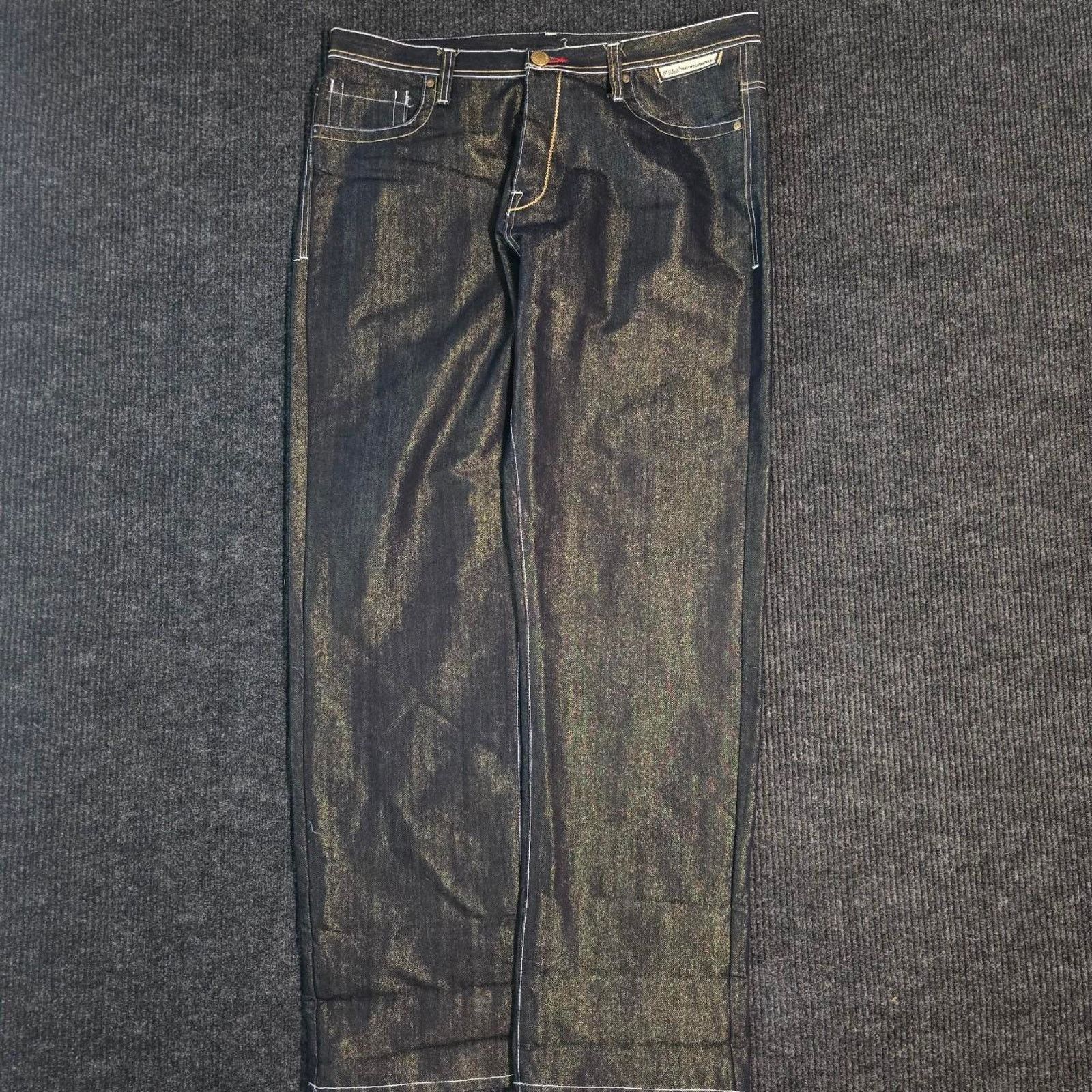 Other Crazy Gold and Black denim baggy jeans by G-Unit Size US 38 / EU 54 - 1 Thumbnail