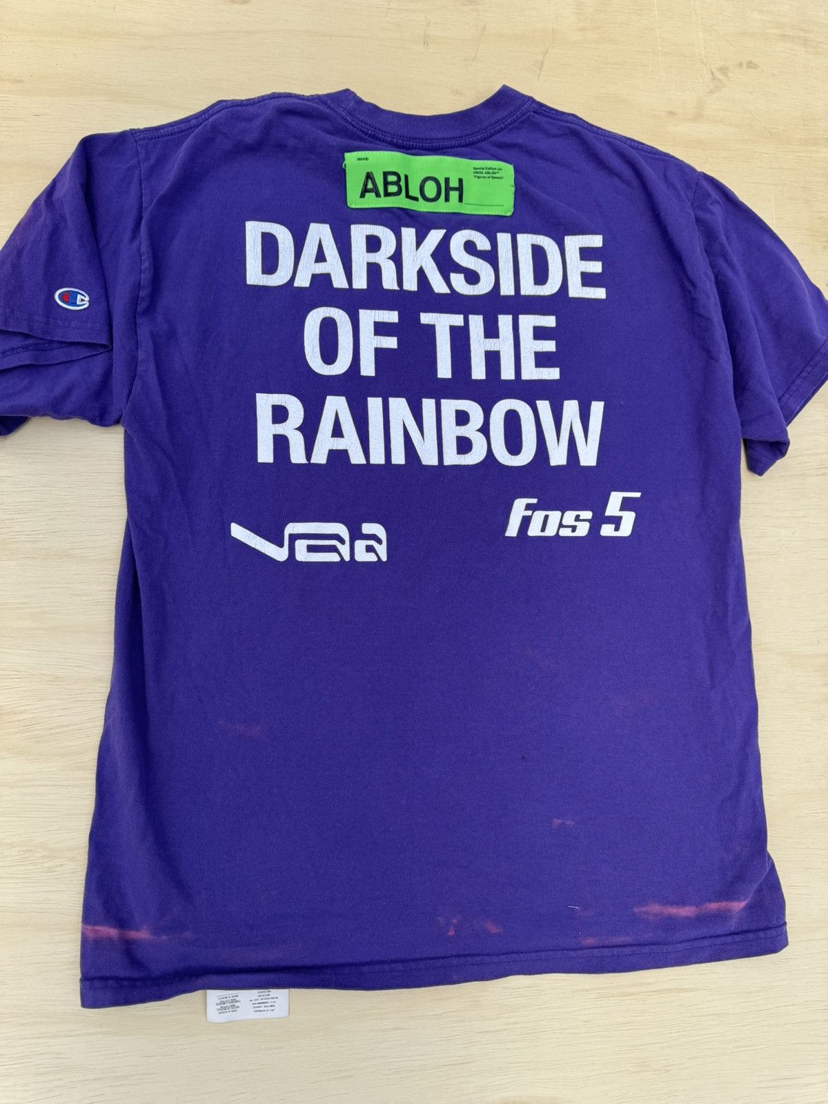 Virgil Abloh Virgil Abloh Dark Side Of The Rainbow Champion T-Shirt Size US M / EU 48-50 / 2 - 3 Thumbnail