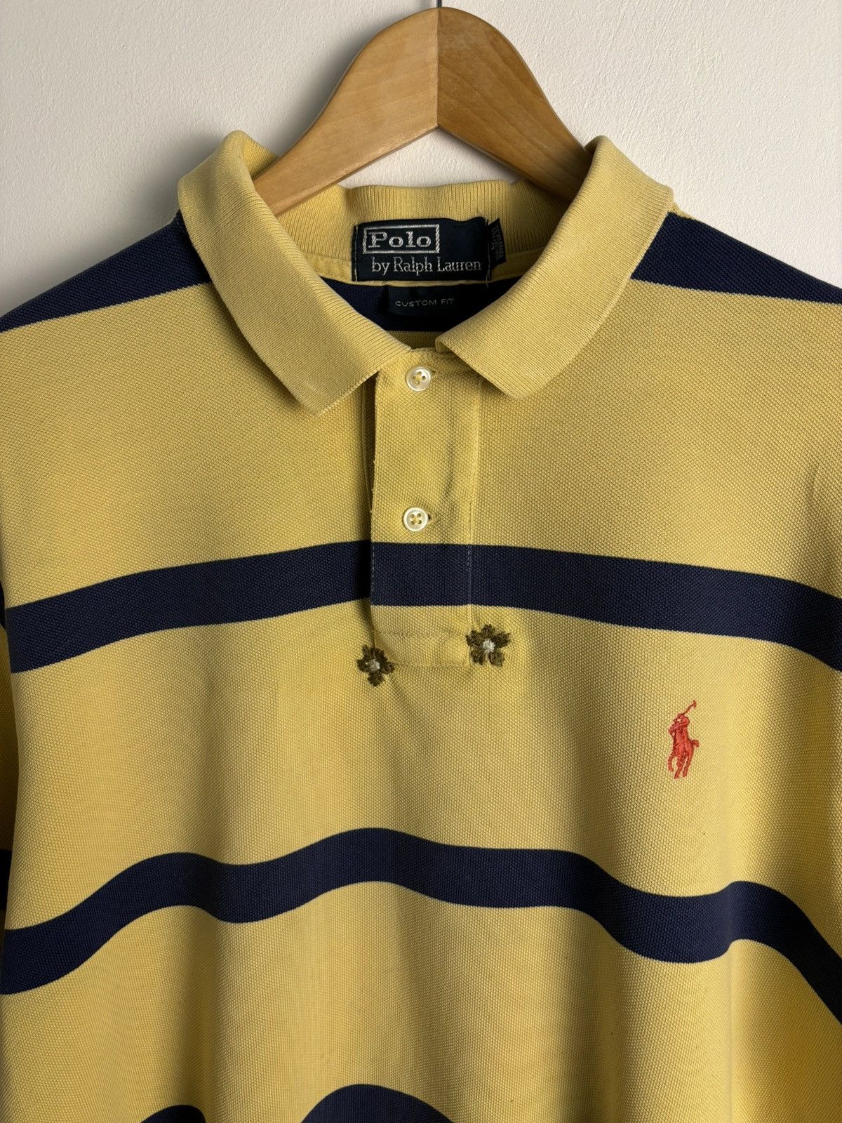 Polo Ralph Lauren × Ralph Lauren × Vintage Vintage Polo Ralph Lauren Embroidery Flower Repair Polo Size US L / EU 52-54 / 3 - 7 Thumbnail