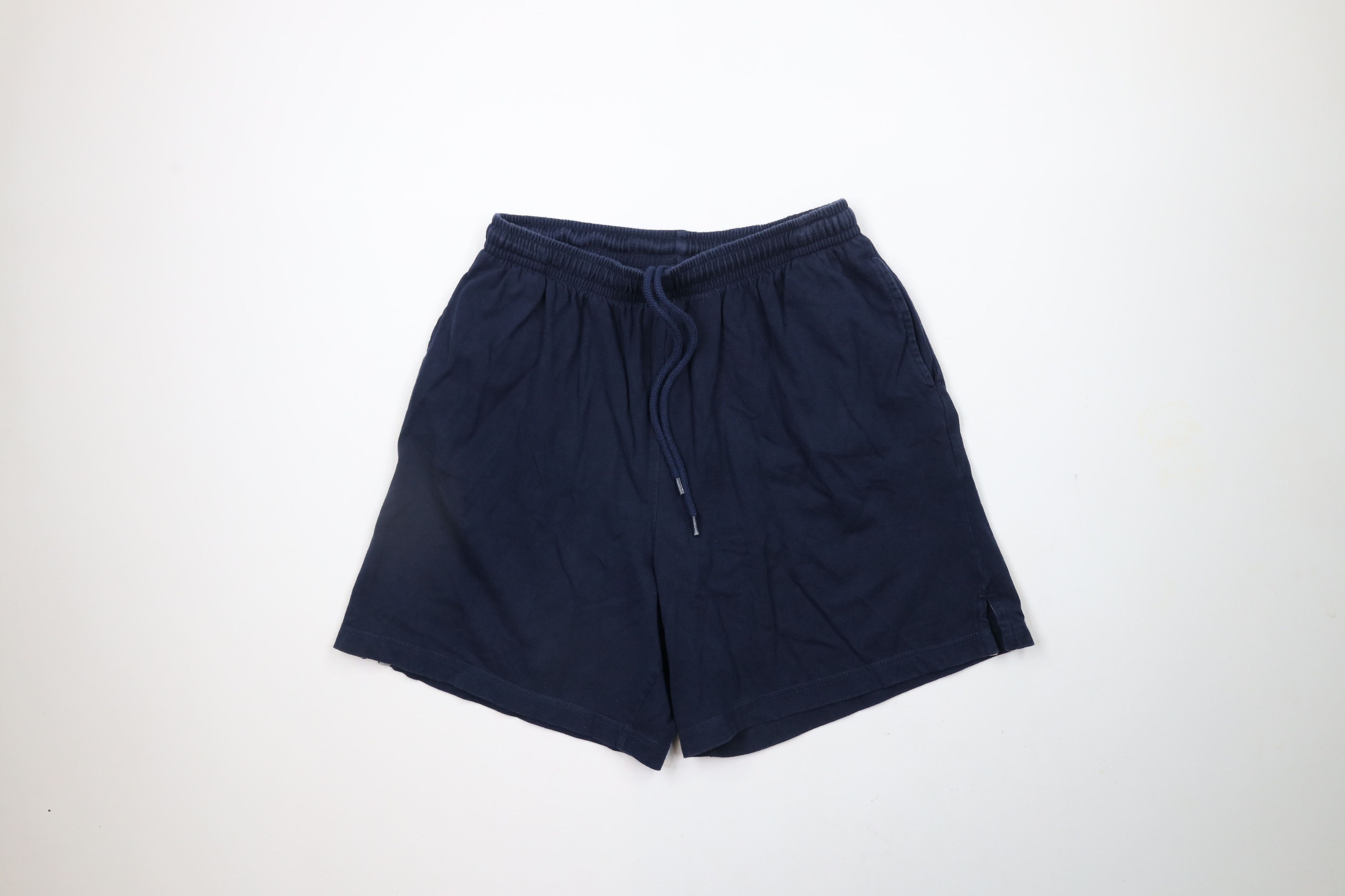 Vintage Vintage 90s Streetwear Above Knee Shorts Navy Blue Cotton Size US 36 / EU 52 - 1 Thumbnail