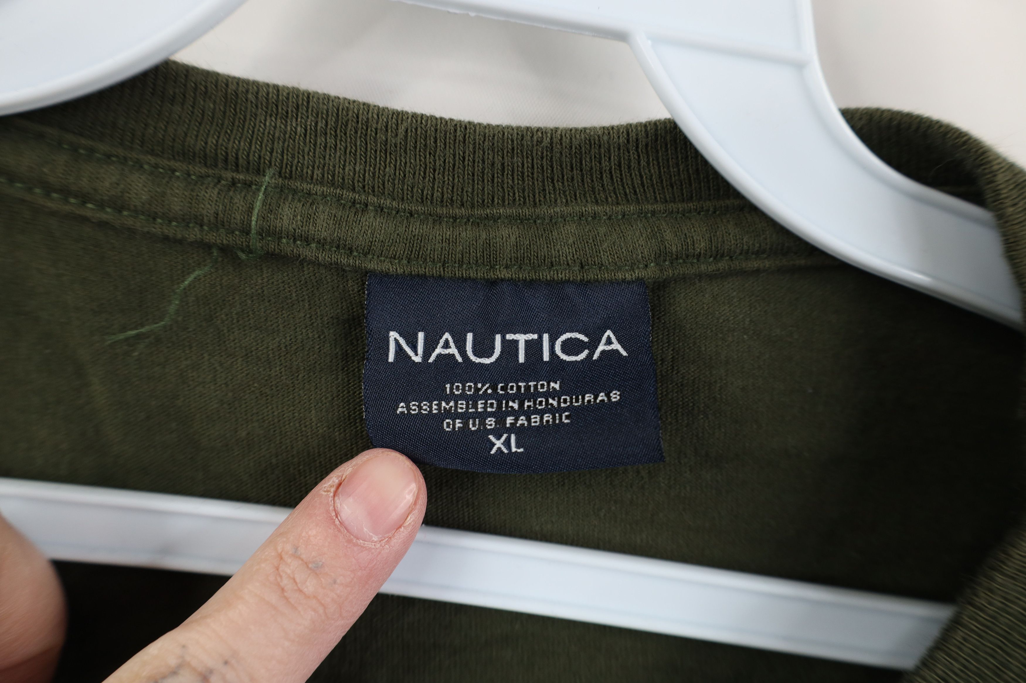 Nautica Vintage 90s Nautica Sailing Overboard Long Sleeve T-Shirt Size US XL / EU 56 / 4 - 7 Thumbnail