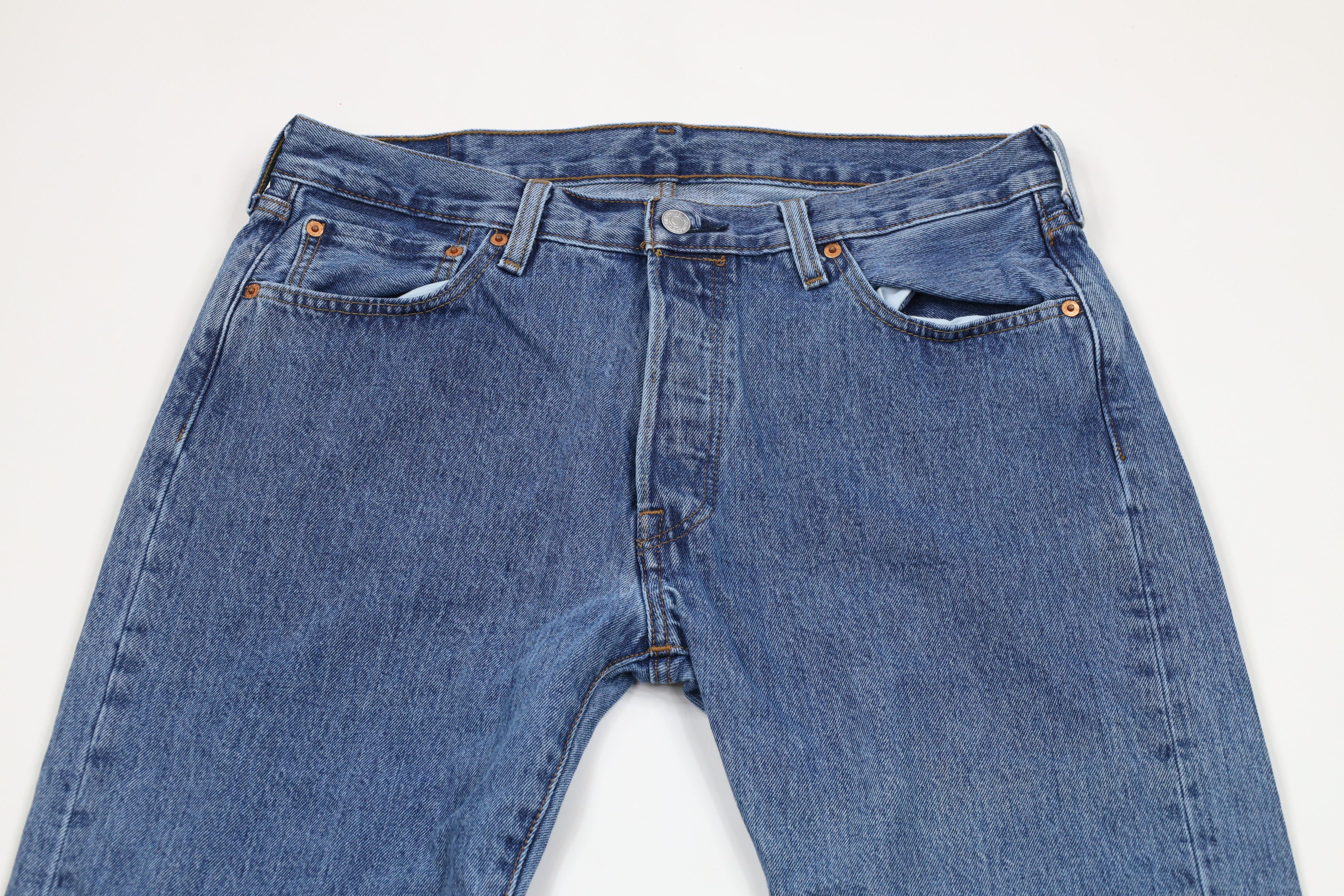 Levi's × Vintage Vintage Y2K Levis 501xx Button Fly Original Fit Denim Jeans Size US 34 / EU 50 - 2 Thumbnail