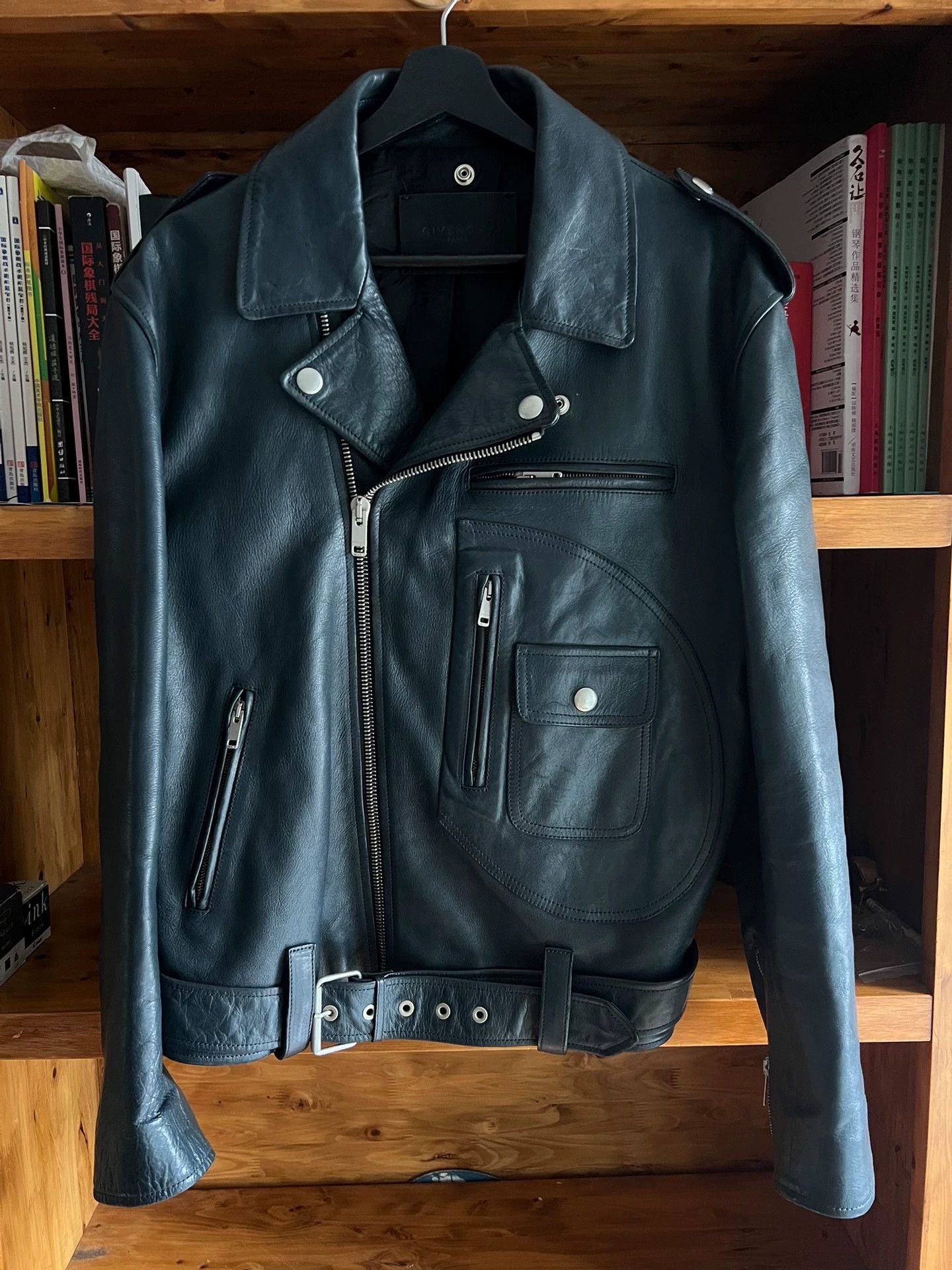 Givenchy Givenchy Classic Indigo Premium Calfskin Leather Jacket Size US M / EU 48-50 / 2 - 1 Thumbnail