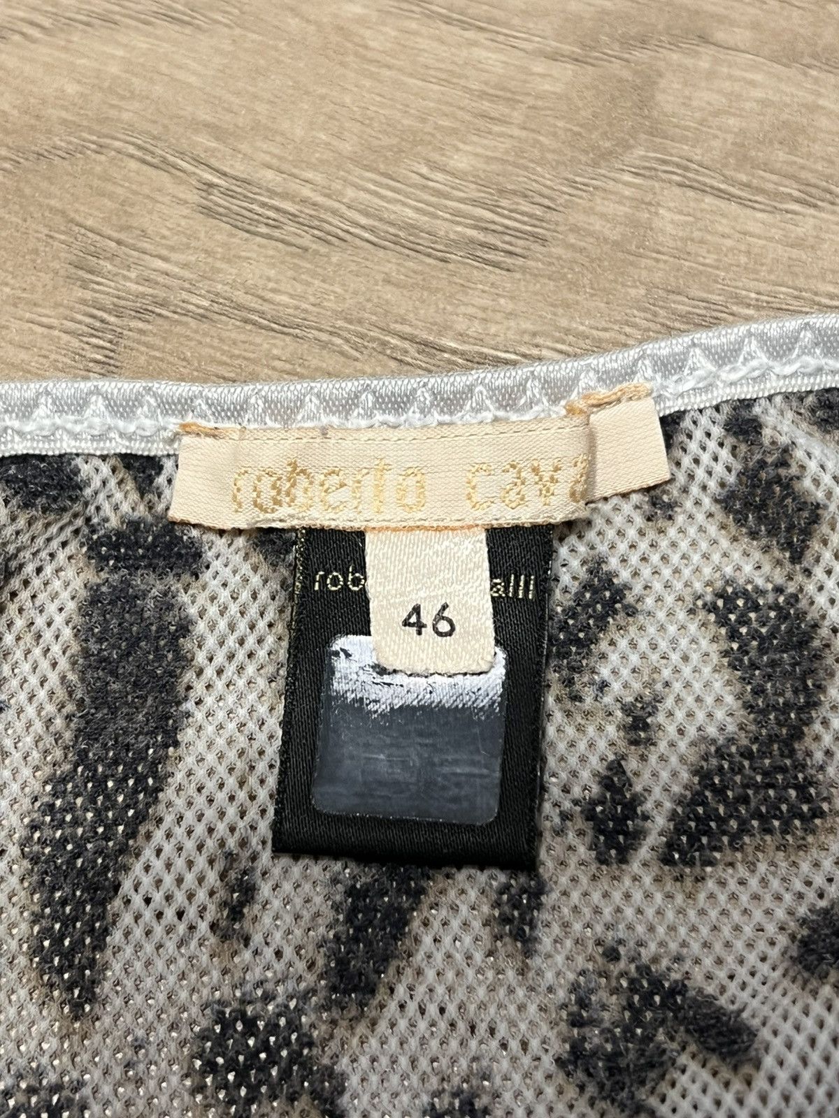 Roberto Cavalli Y2K Roberto Cavalli Sheer Leopard & Black Mesh Top Size 46 Size M / US 6-8 / IT 42-44 - 4 Thumbnail