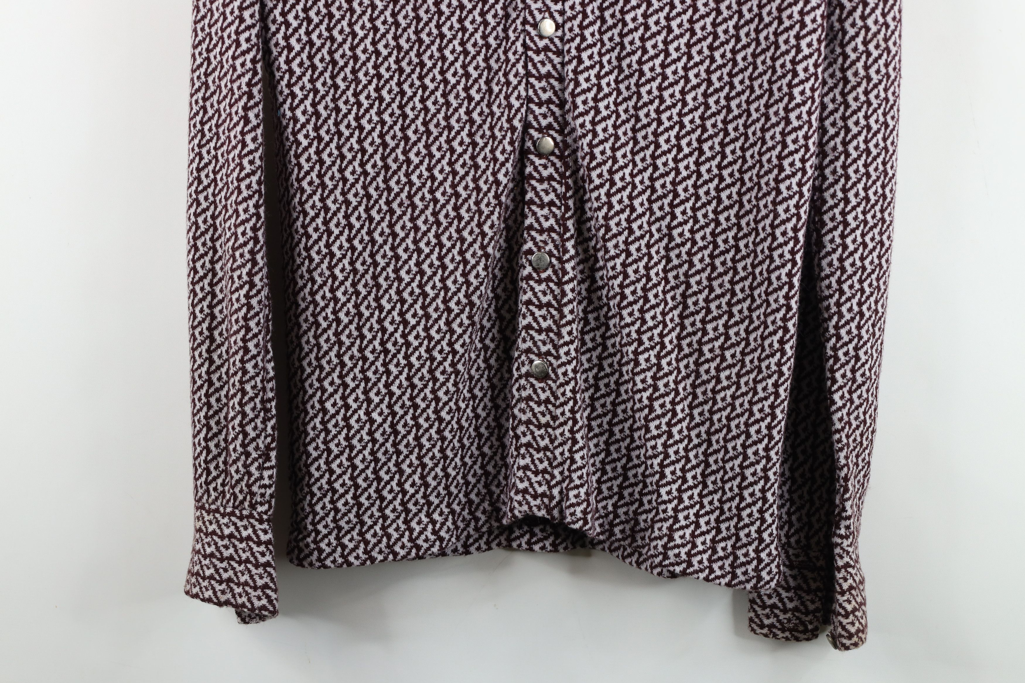 Vintage Vintage 60s 70s Streetwear Knit Collared Button Shirt USA Size US M / EU 48-50 / 2 - 3 Thumbnail
