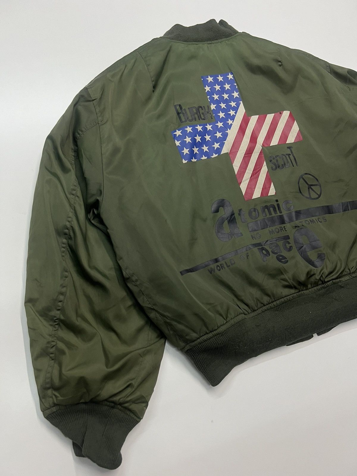 Japanese Brand BURGH SCOTT ATOMIC BOMBER JACKET Size US M / EU 48-50 / 2 - 6 Thumbnail