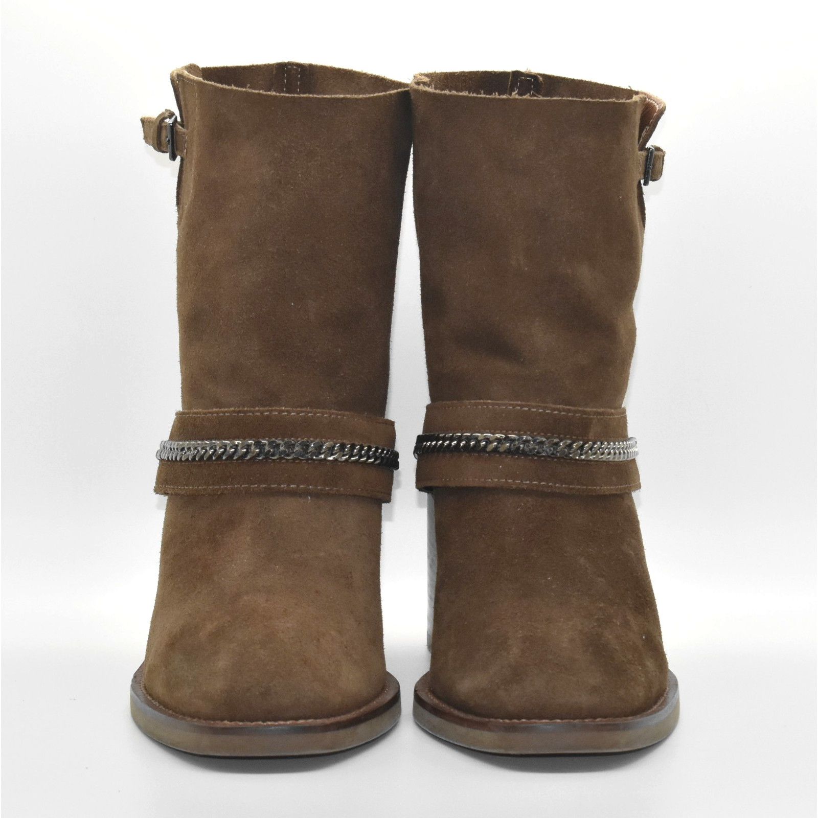 Aquatalia AQUATALIA Elisha Brown Suede Ankle Bootie Shoes Size 8 Size US 8 / IT 38 - 5 Thumbnail