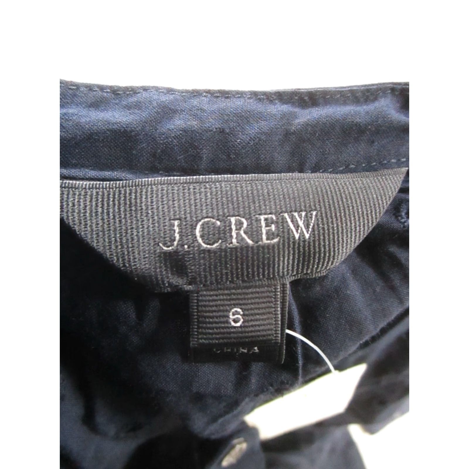 J.Crew J.Crew Blouse Shirt Womens 6 Blue Cotton Puff Sleeve Crew Neck Button Front Casual Lightweight 90s? No vintage 0 Size M / US 6-8 / IT 42-44 - 3 Thumbnail