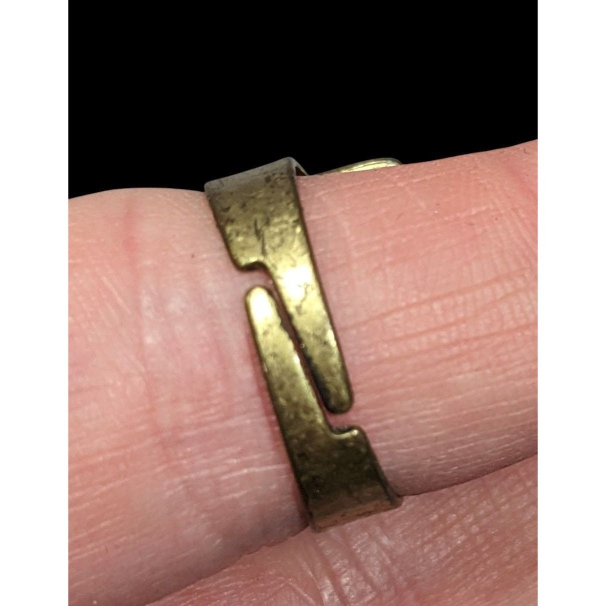 Other Unique Rainbow Geometric Rhinestone Gold Tone Adjustable Rin Size ONE SIZE - 4 Thumbnail