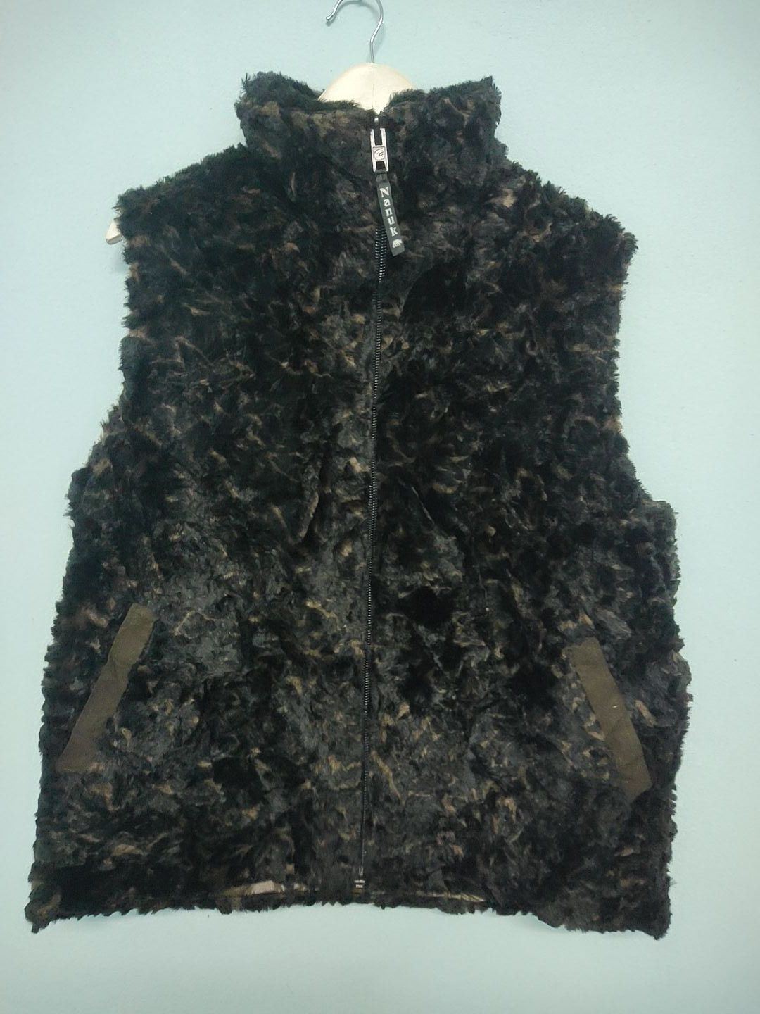 Other Vintage Nanuk Fur Modacylic Polar Bear Print Vest Size M / US 6-8 / IT 42-44 - 1 Thumbnail