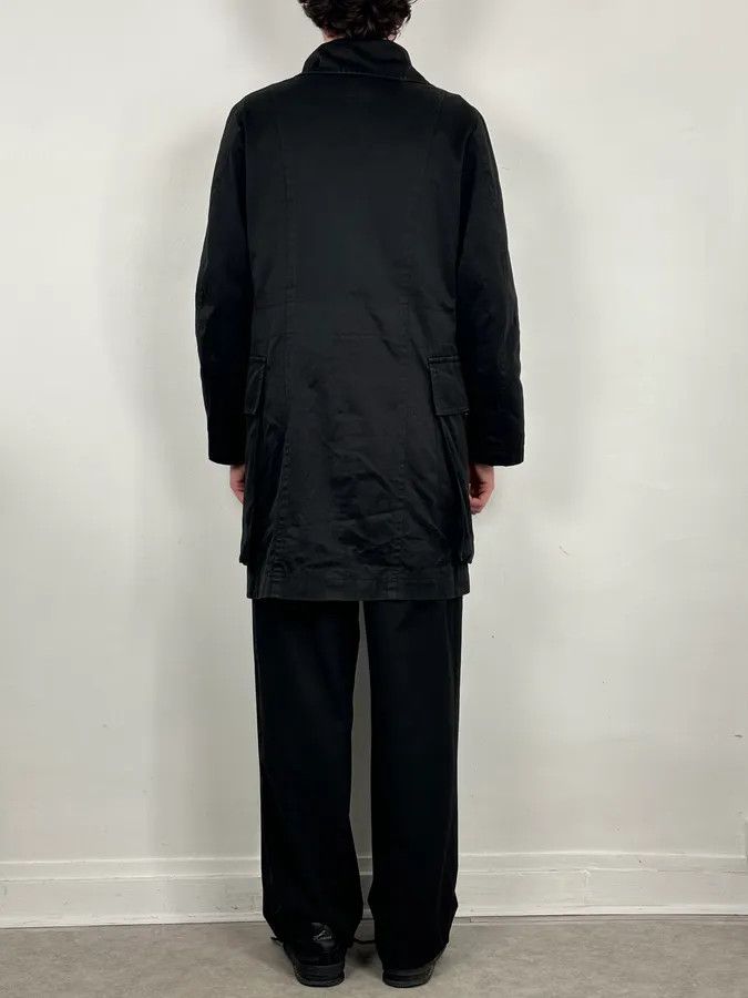 Yves Saint Laurent AW2003 Yves Saint Laurent Rive Gauche Black Cargo Trench Coat Size US L / EU 52-54 / 3 - 4 Thumbnail