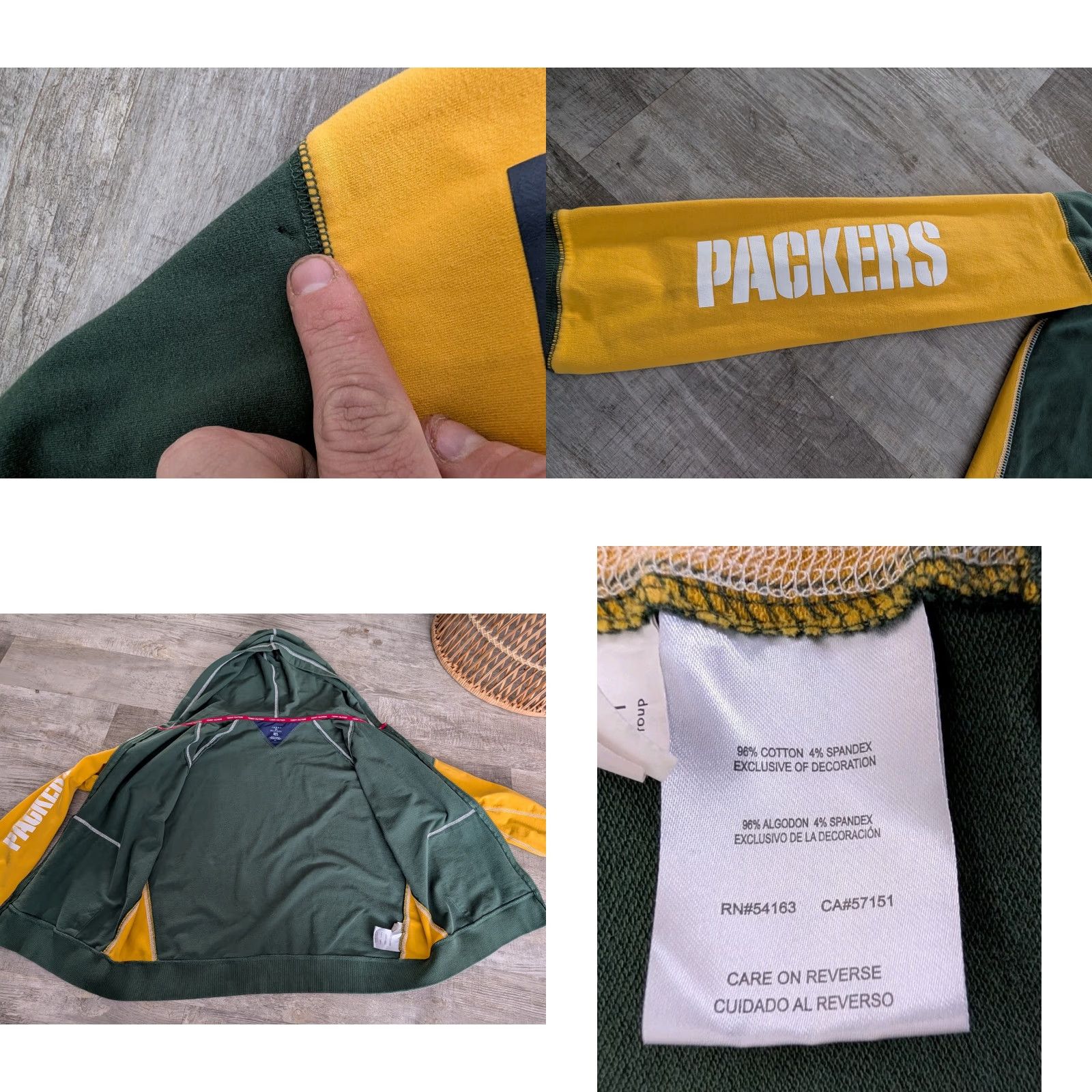 Tommy Hilfiger VINTAGE Tommy Hilfiger Women's Green Bay Packers Full Zip Hooded Sweatshirt Jacket XL Size XL / US 12-14 / IT 48-50 - 9 Thumbnail
