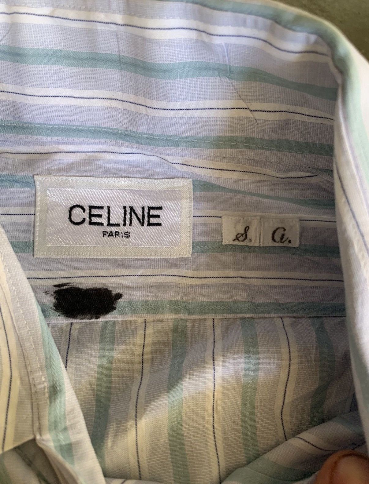 Celine Vintage celine shirt Size US XL / EU 56 / 4 - 4 Thumbnail