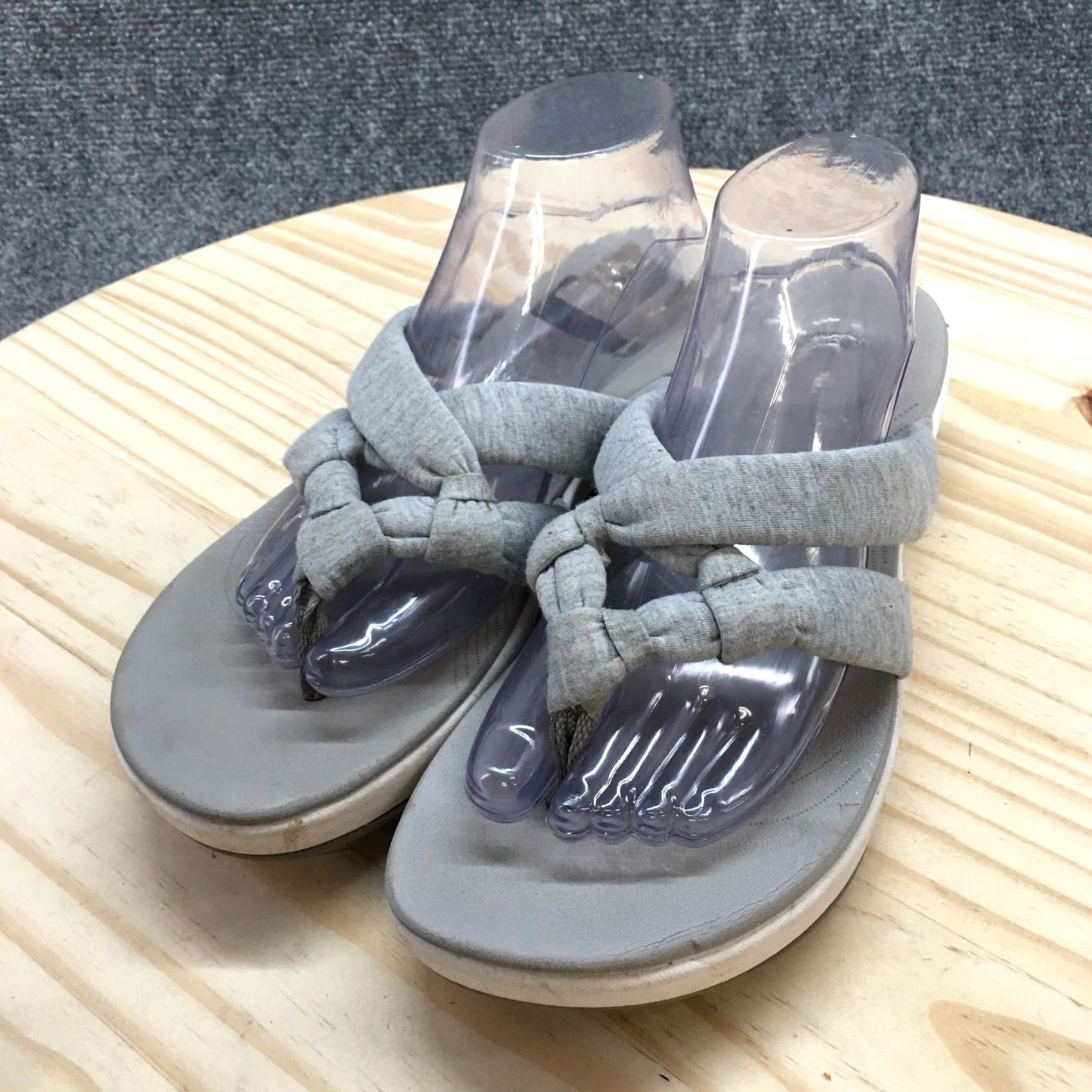 Clarks Clarks Top Womens Gray Sandals Arla Kaylie Slide Slip Comfort Low Size L / US 10 / IT 46 - 3 Thumbnail