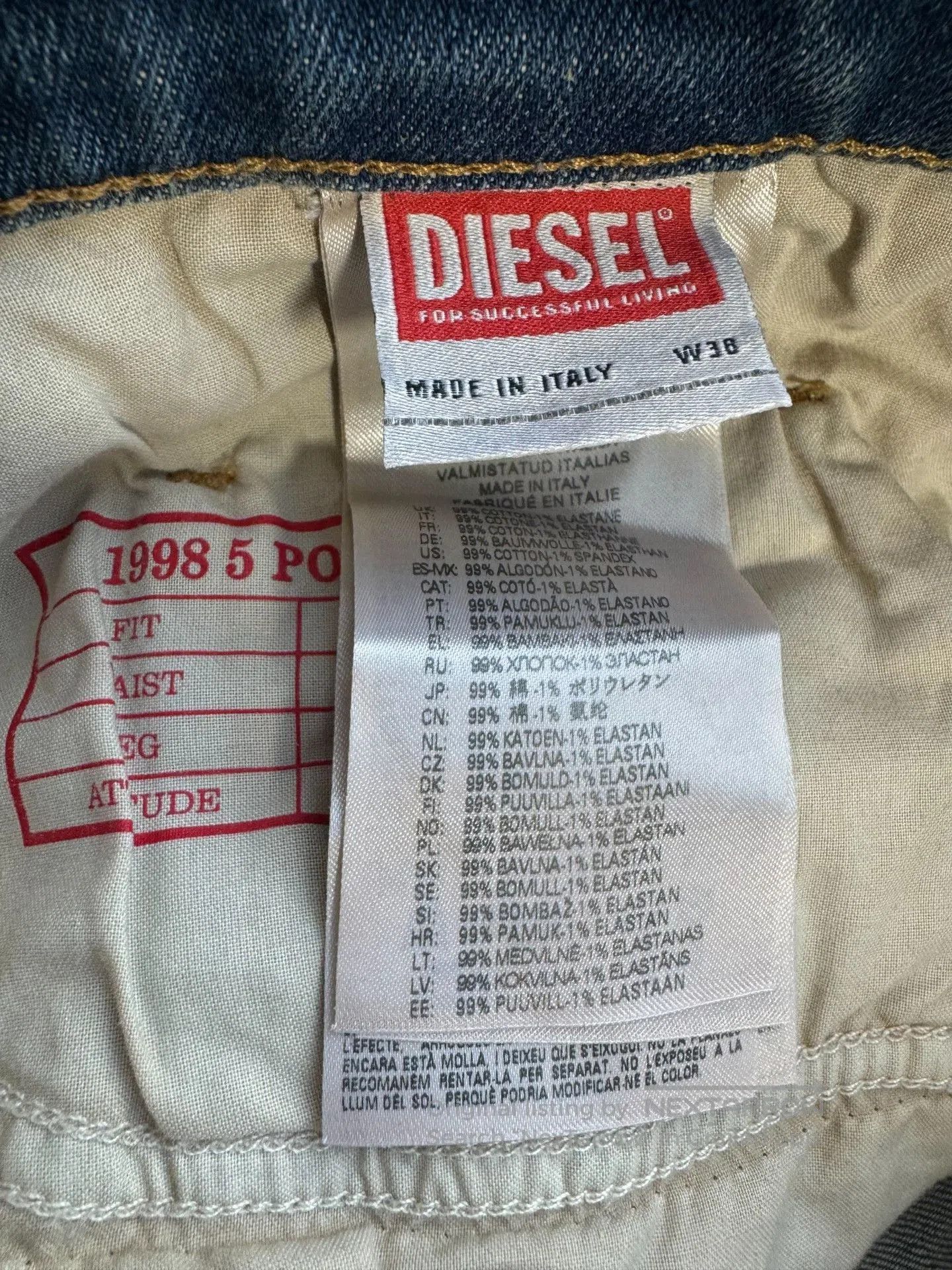 Diesel Diesel Washed Denim Jeans. Size US 38 / EU 54 - 6 Thumbnail