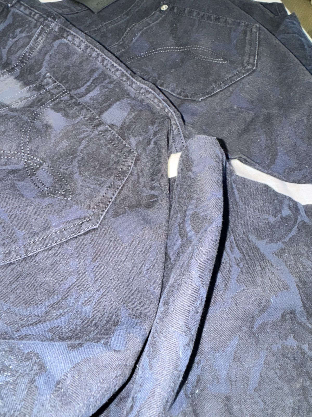 Versace Baroque Jeans Cody Fit Dark Navy blue Medusa Print Slim Size US 31 - 18 Thumbnail