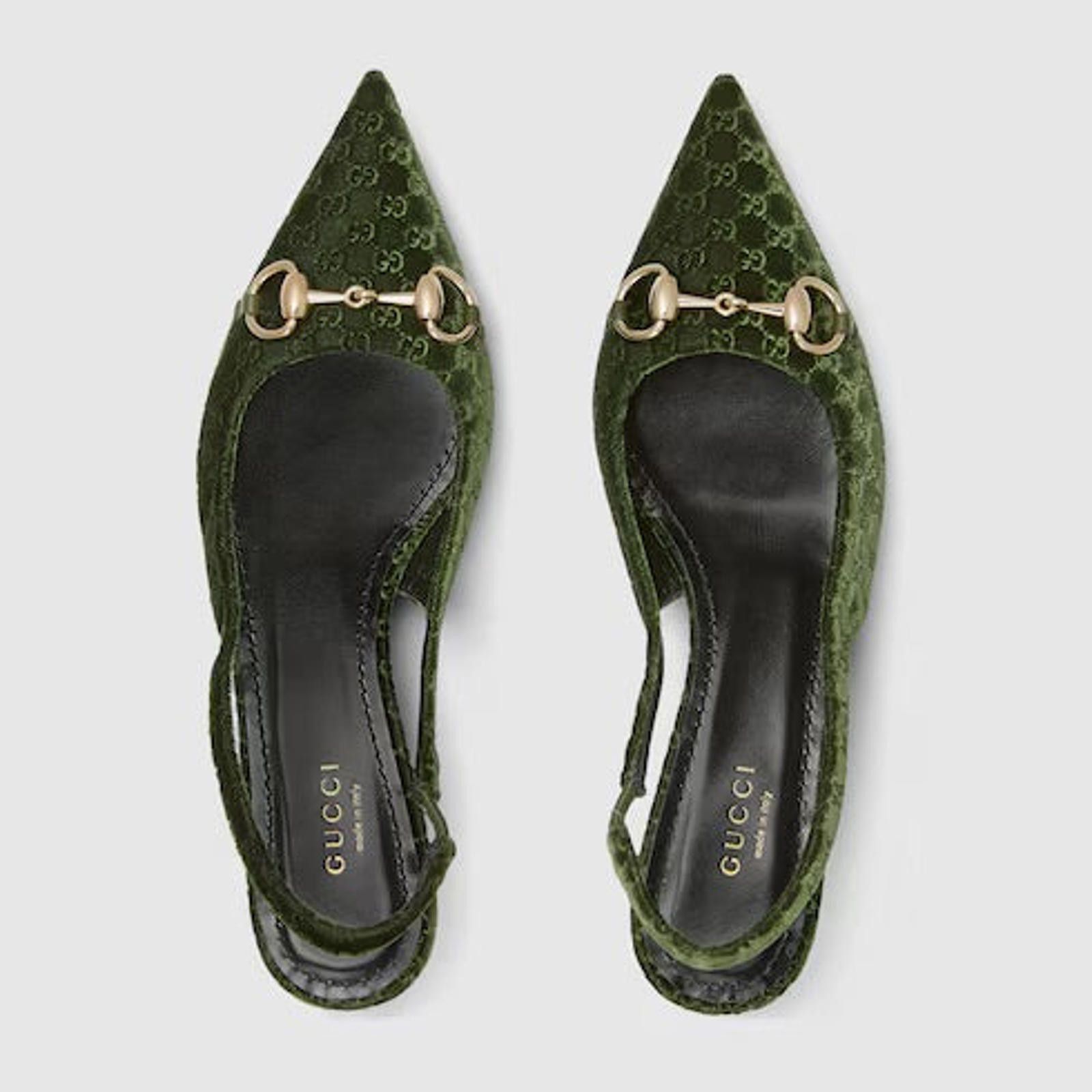 Gucci Gucci Horsebit GG Suede Pumps Size US 7.5 / IT 37.5 - 3 Thumbnail