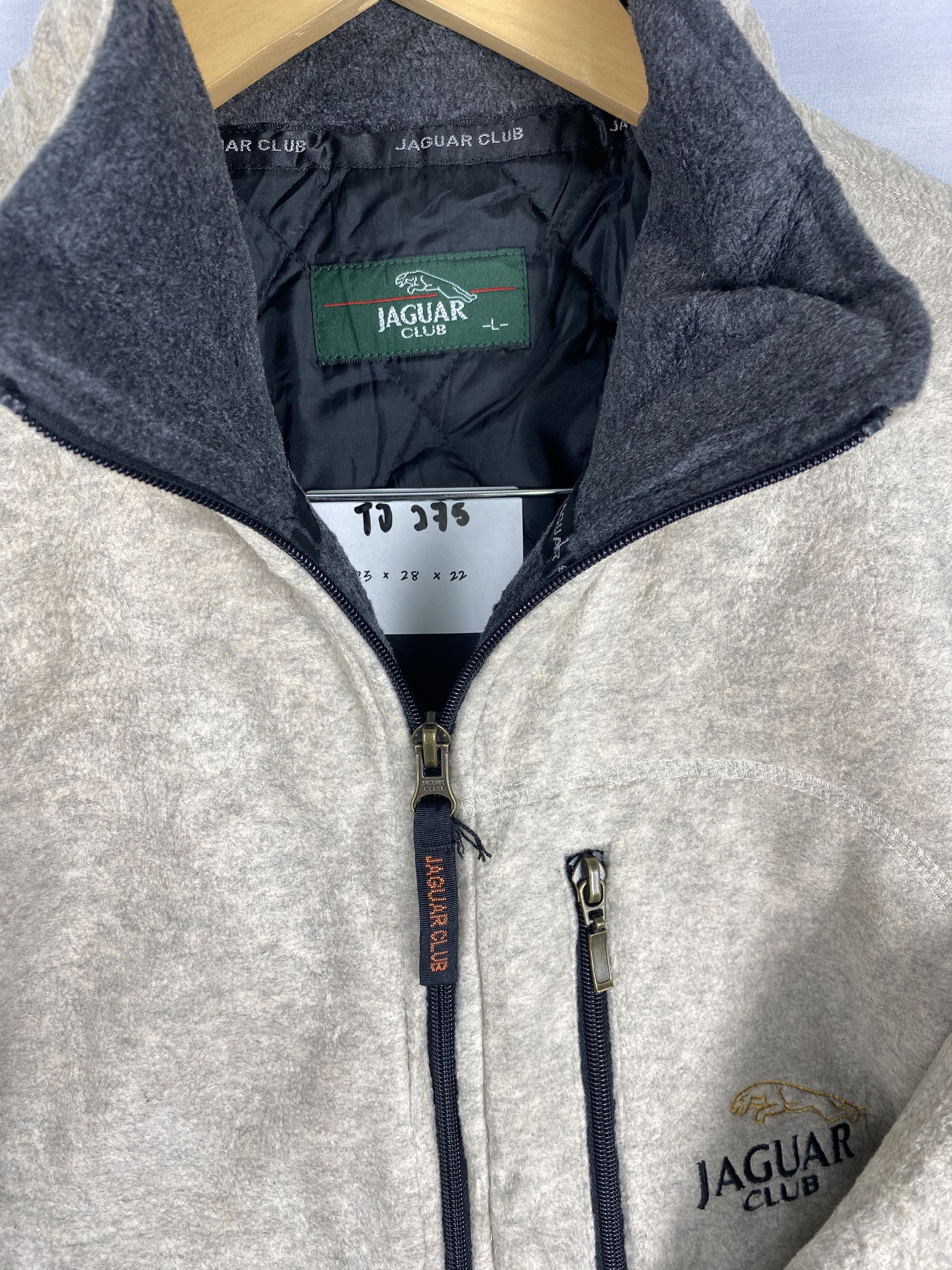 Japanese Brand Vintage Jaguar Club Zip Up Helix Fleece Jacket Size US L / EU 52-54 / 3 - 2 Thumbnail