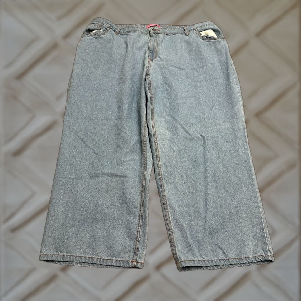 Vintage Woman Within Denim Jeans Womens 26WP Blue Wide Leg Casual Size 26" / US 2 / IT 38 - 1 Thumbnail