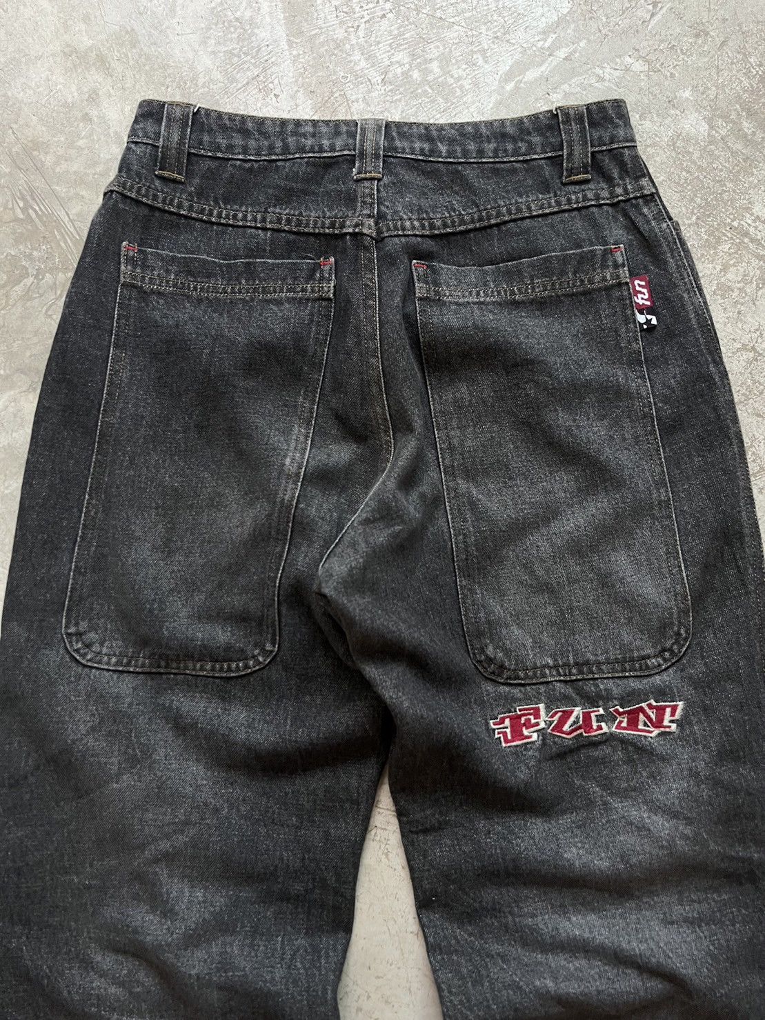Japanese Brand Fun Denim Big Pocket Pants Size US 29 - 1 Thumbnail