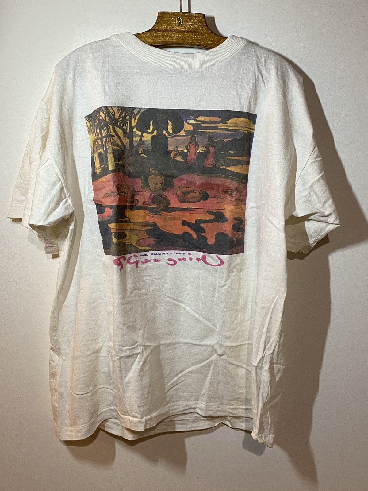 Vintage Paul Gauguin art painter vintage 90s shirt day of god Size US XL / EU 56 / 4 - 1 Thumbnail
