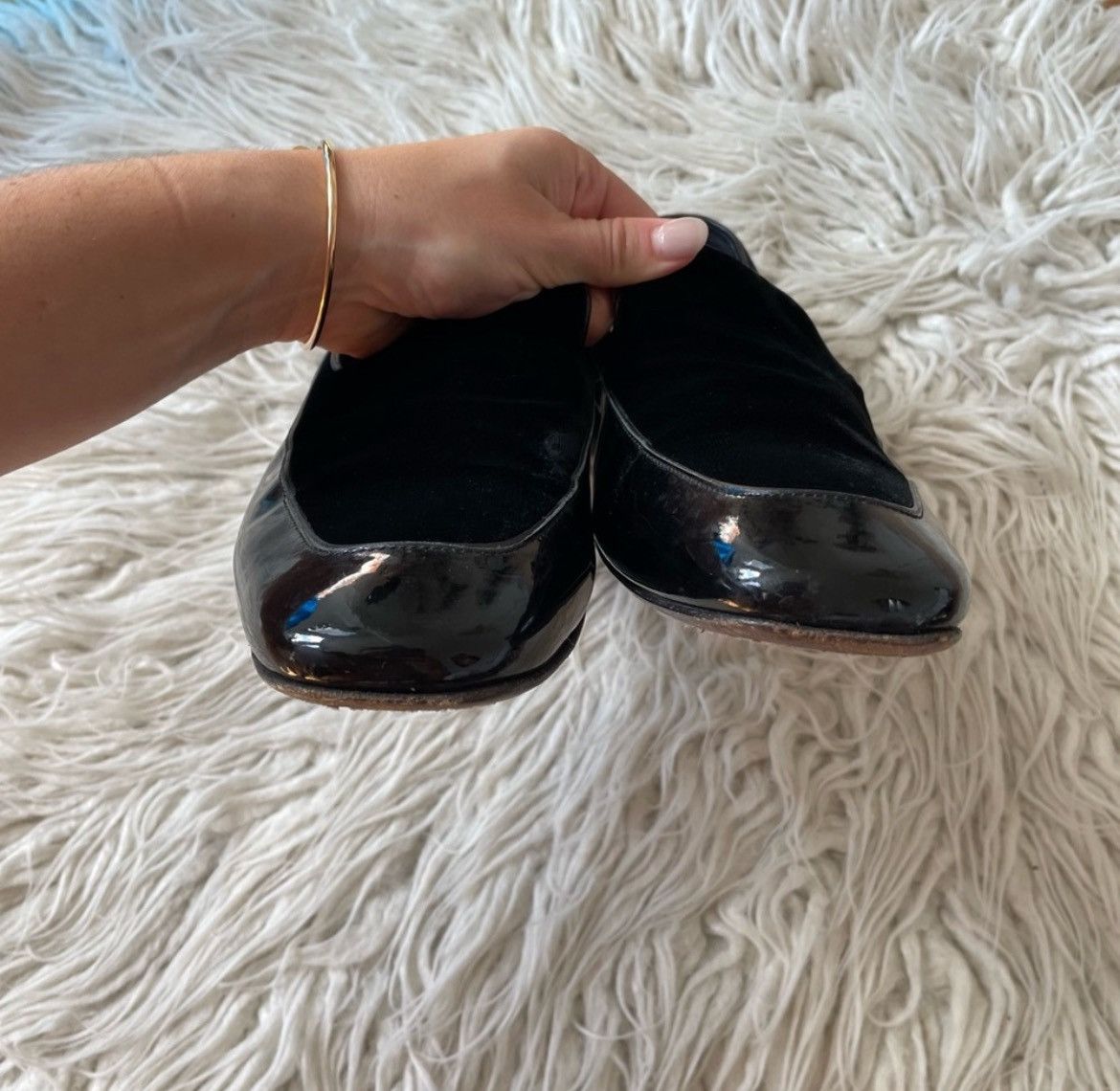 Jimmy Choo Jimmy Choo Patent Leather Velvet Panel Loafers Size US 9.5 / EU 42-43 - 4 Thumbnail