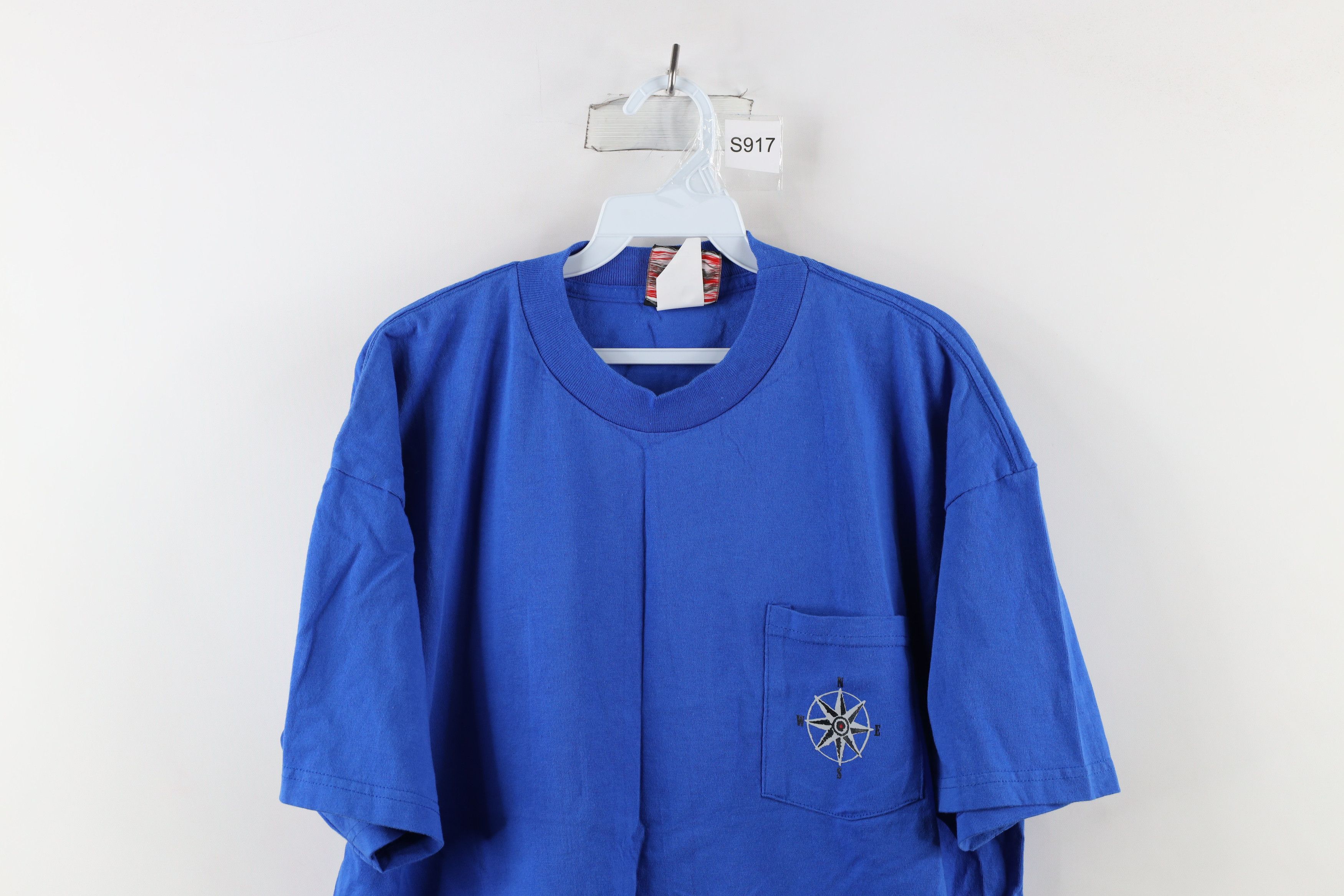 Marlboro Vintage 90s Marlboro Skiing Pocket T-Shirt Blue Cotton USA Size US XL / EU 56 / 4 - 2 Thumbnail