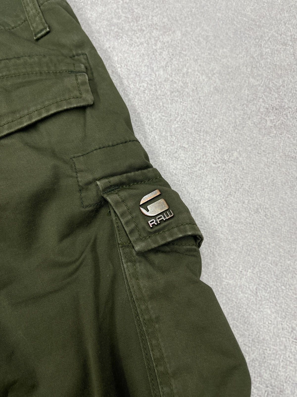 G-Star Mens G Star Raw Rovic Zip 3D Cargo Pants Khaki Multipocket Size US 31 - 9 Thumbnail