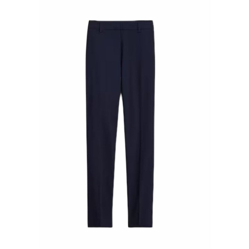 Express Express Women's 6 Navy Crop Mid Rise Stretch Pocketed Pants Size 28" / US 6 / IT 42 - 2 Thumbnail