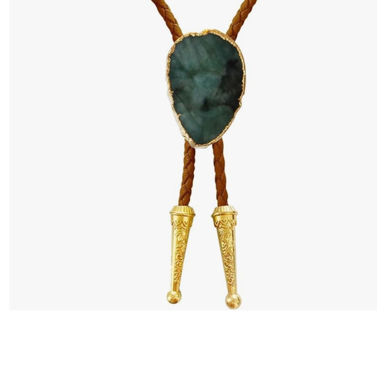 Other Brown Cord - Emerald - Bolo Tie Size ONE SIZE - 1 Thumbnail