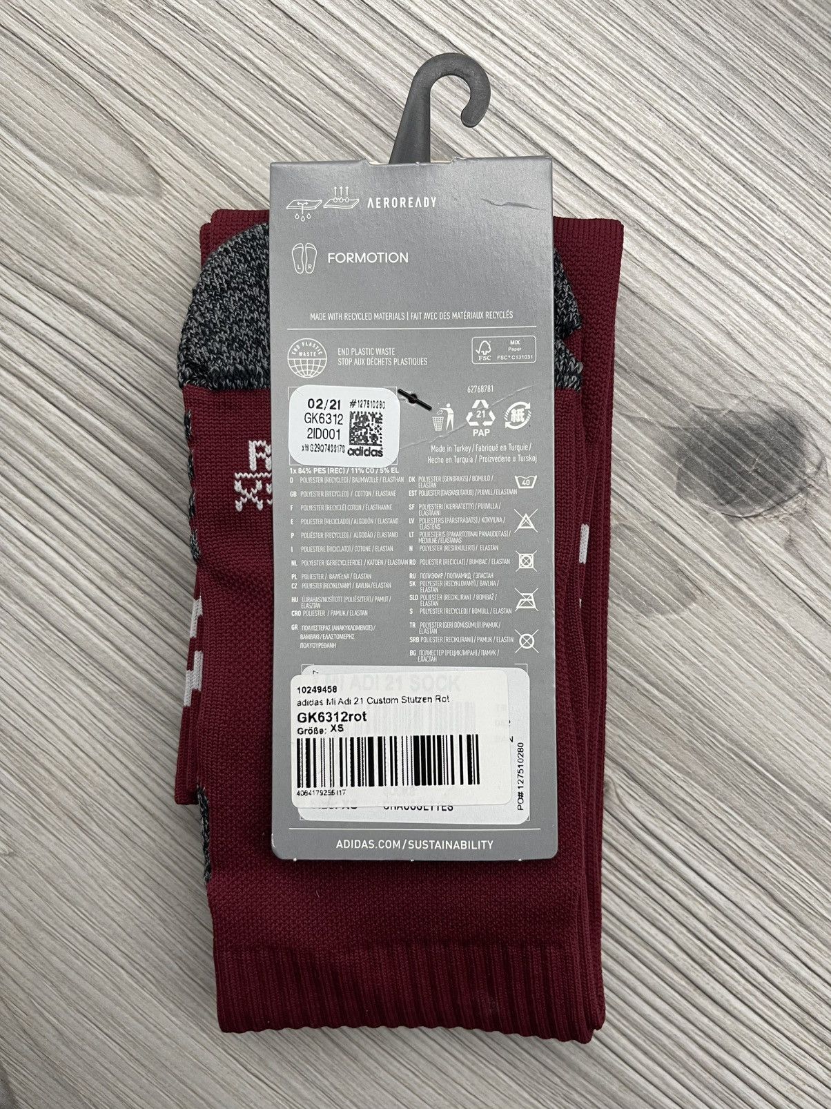 Vintage adidas Mi Adi 21 Soccer Socks 1 Pair XS SIZE GK6312 Size 26 - 4 Thumbnail
