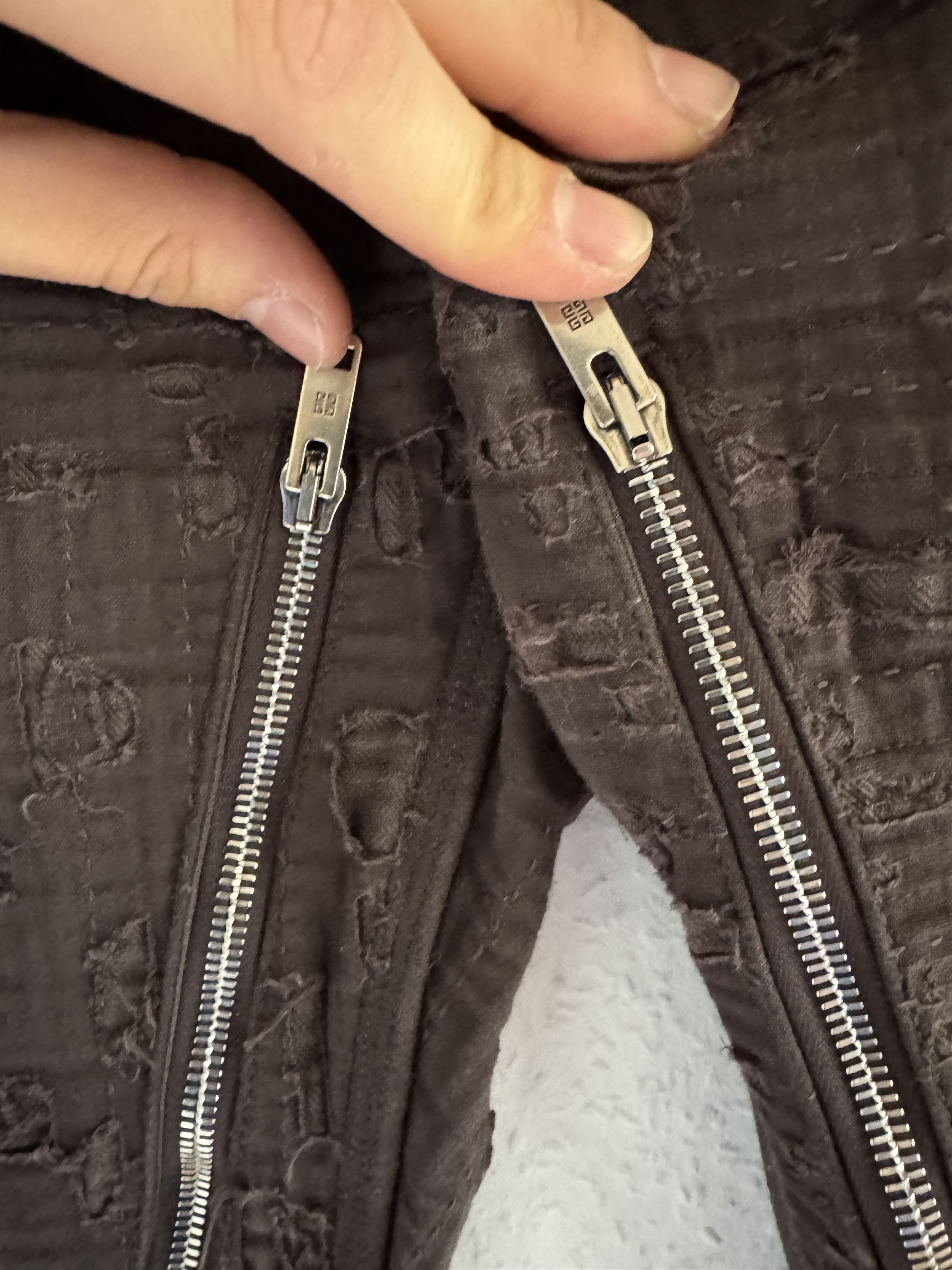 Givenchy Dark Brown 4G Boro Jeans Size US 33 - 6 Thumbnail