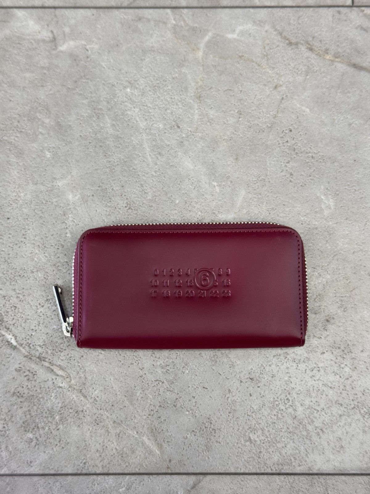 Maison Margiela Maison Margiela Zip Long Leather Wallet Red Size ONE SIZE - 1 Thumbnail