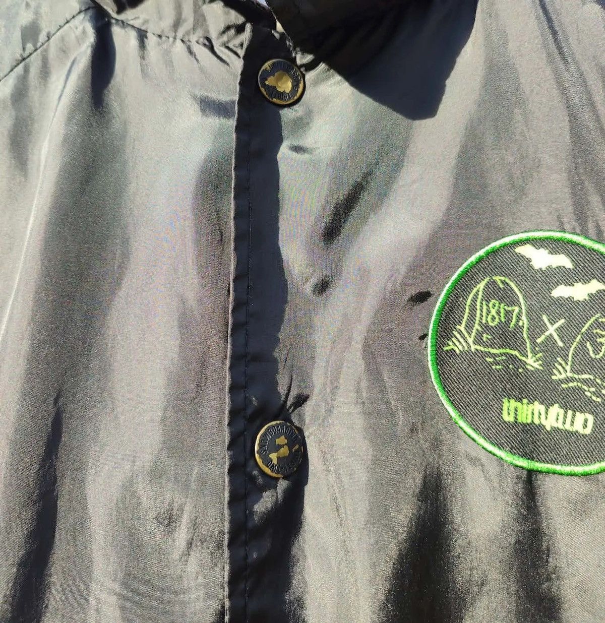 Designer ThirtyTwo × 1817 Lightweight Coach Jacket – Black – Size L Size US L / EU 52-54 / 3 - 3 Thumbnail